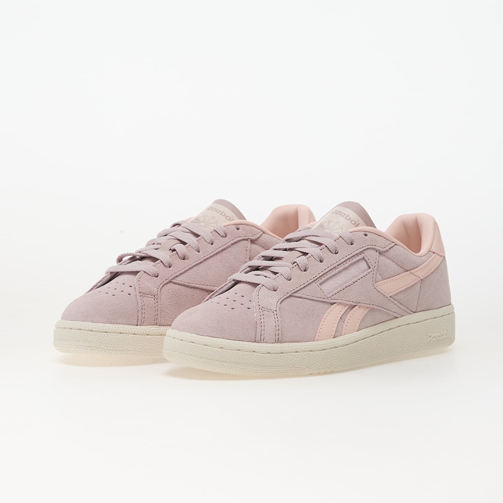 Reebok Сникърси Club C Grounds Uk Muted Mauve/ Pure Pink/ Chalk