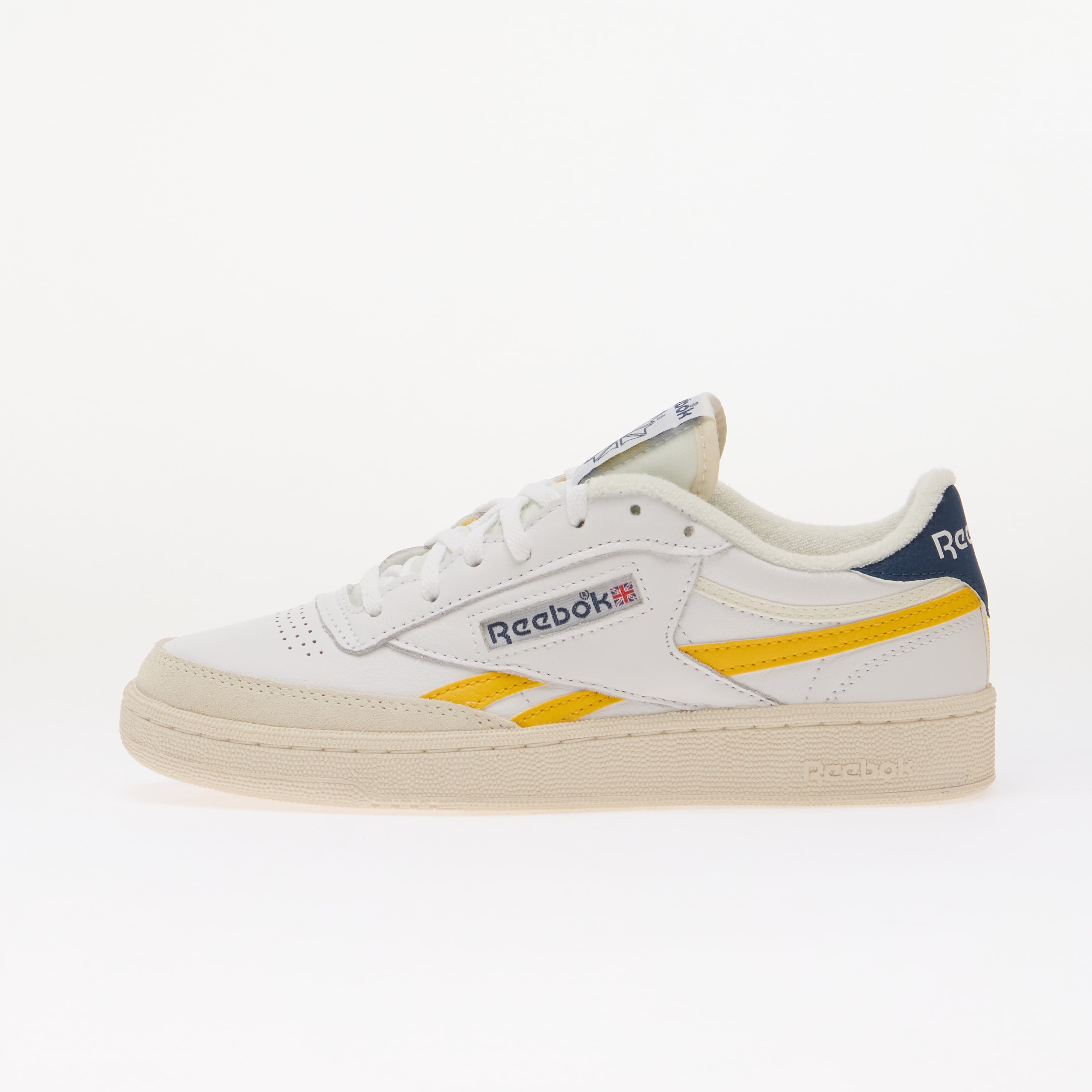 Reebok Сникърси Club C Revenge Ftwr White/ Always Yellow/ Batik Blue