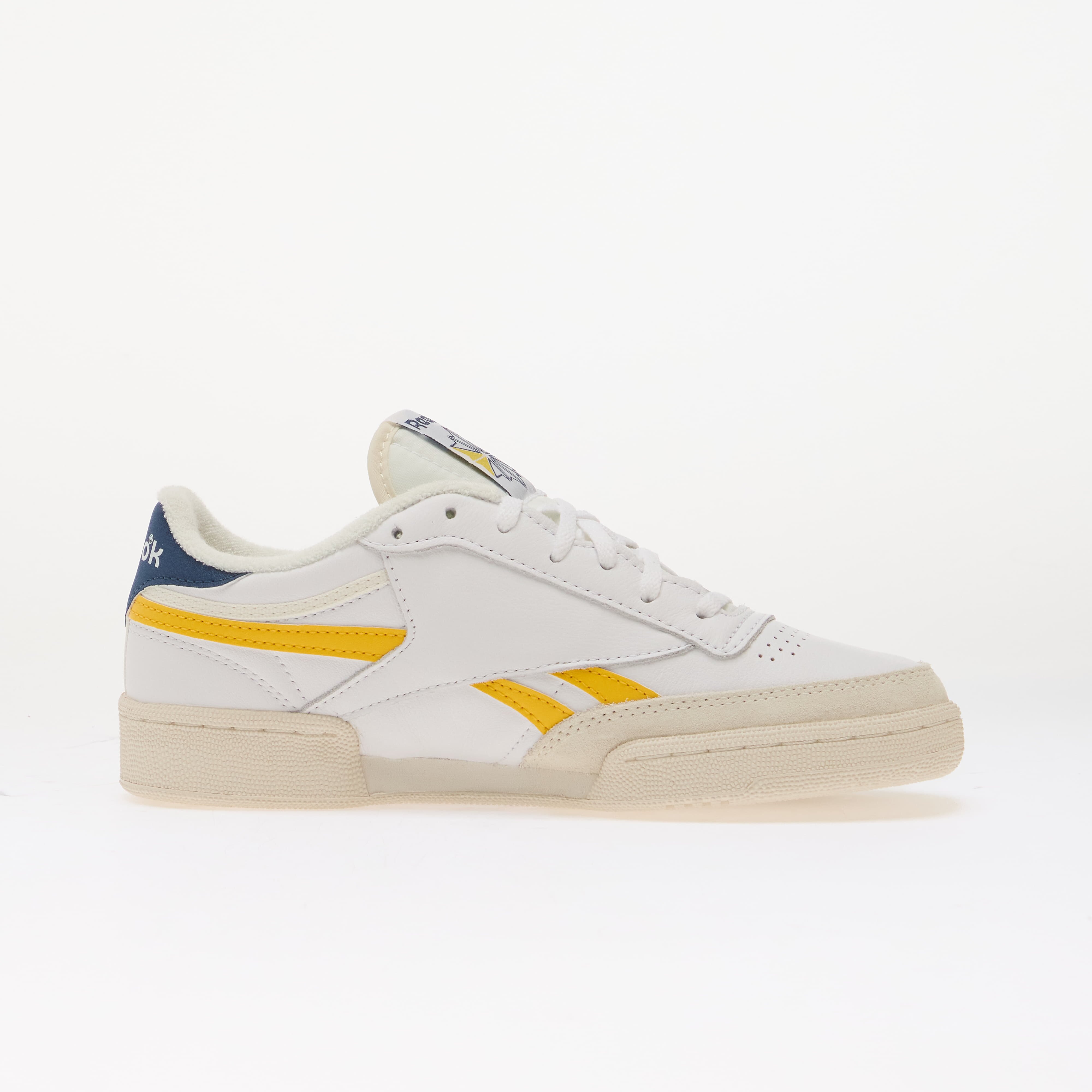 Reebok Сникърси Club C Revenge Ftwr White/ Always Yellow/ Batik Blue