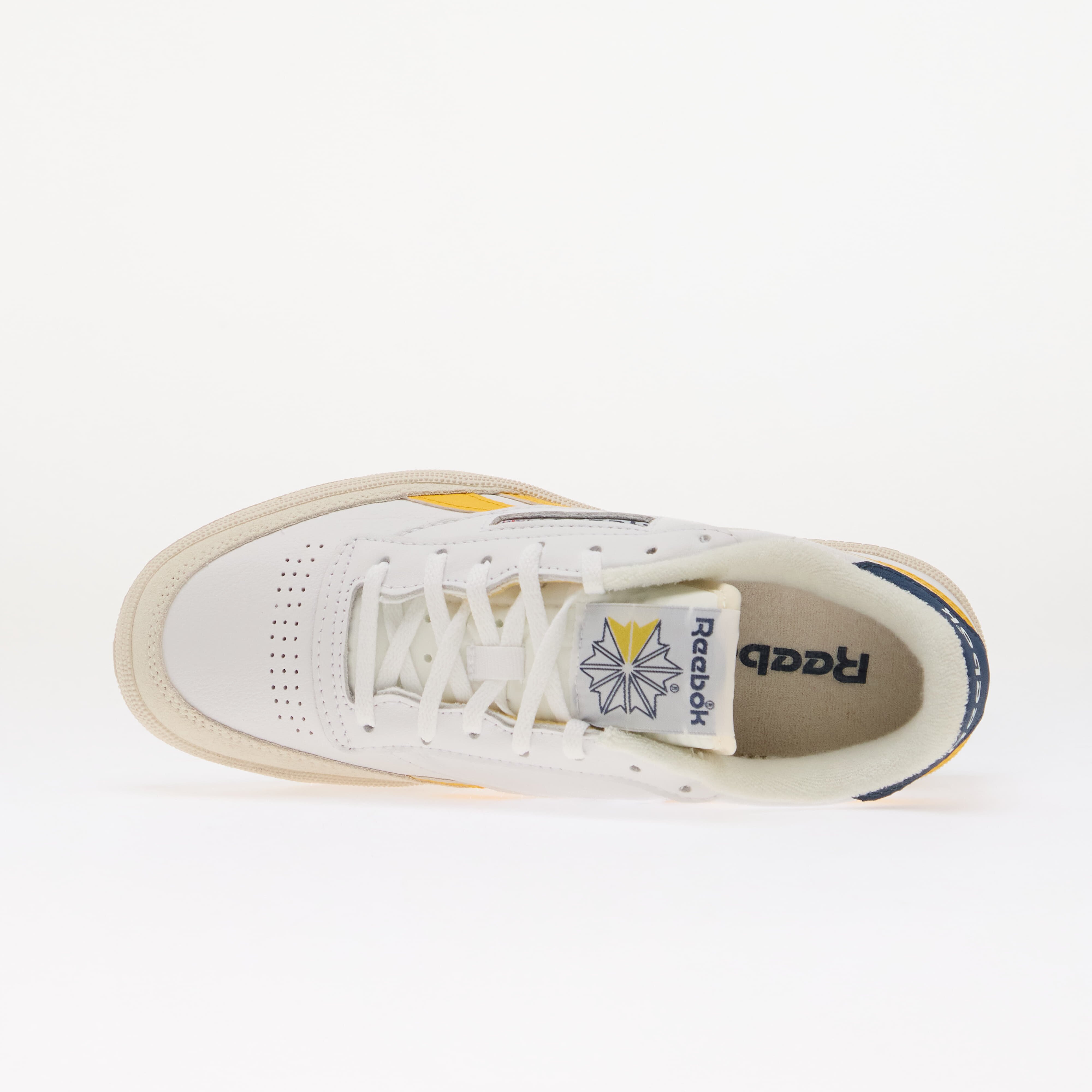 Reebok Сникърси Club C Revenge Ftwr White/ Always Yellow/ Batik Blue