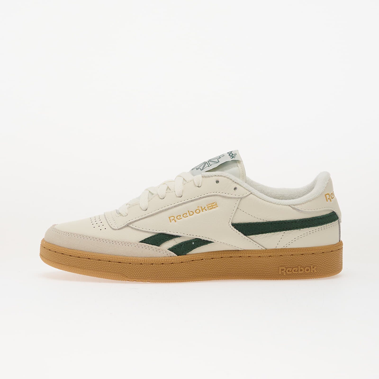 Reebok Сникърси Club C Revenge Vintage Chalk/ Dark Green/ Gum
