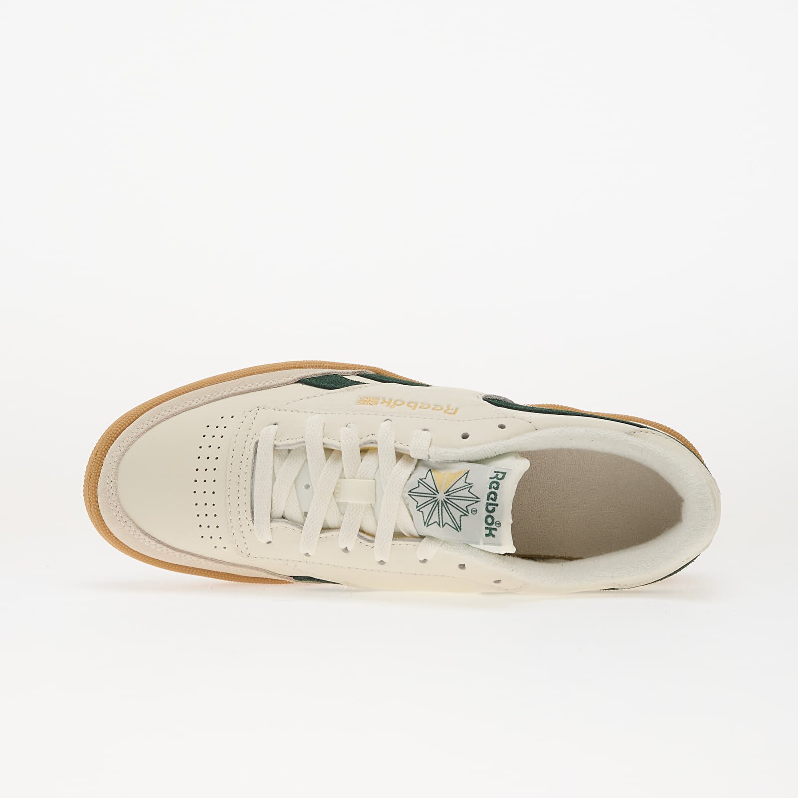 Reebok Сникърси Club C Revenge Vintage Chalk/ Dark Green/ Gum