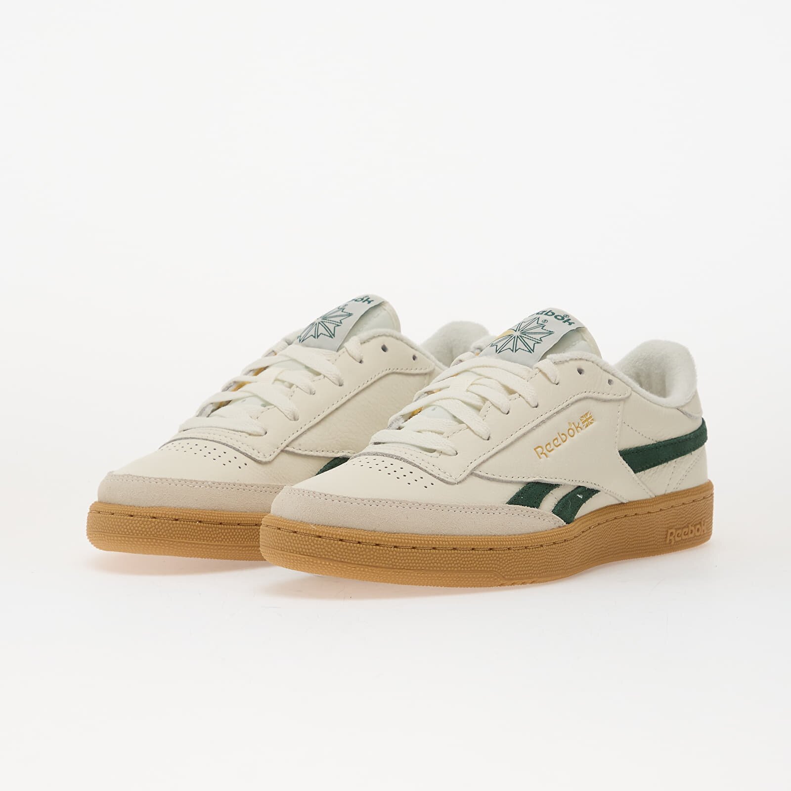 Reebok Сникърси Club C Revenge Vintage Chalk/ Dark Green/ Gum