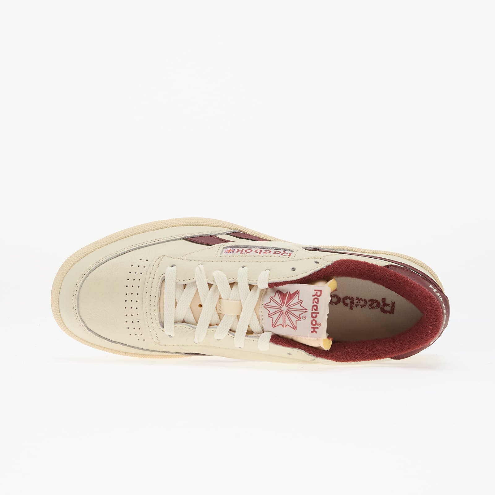 Reebok Сникърси Club C Revenge Vintage Vintage Chalk/ Paper White/ Classic Burgundy