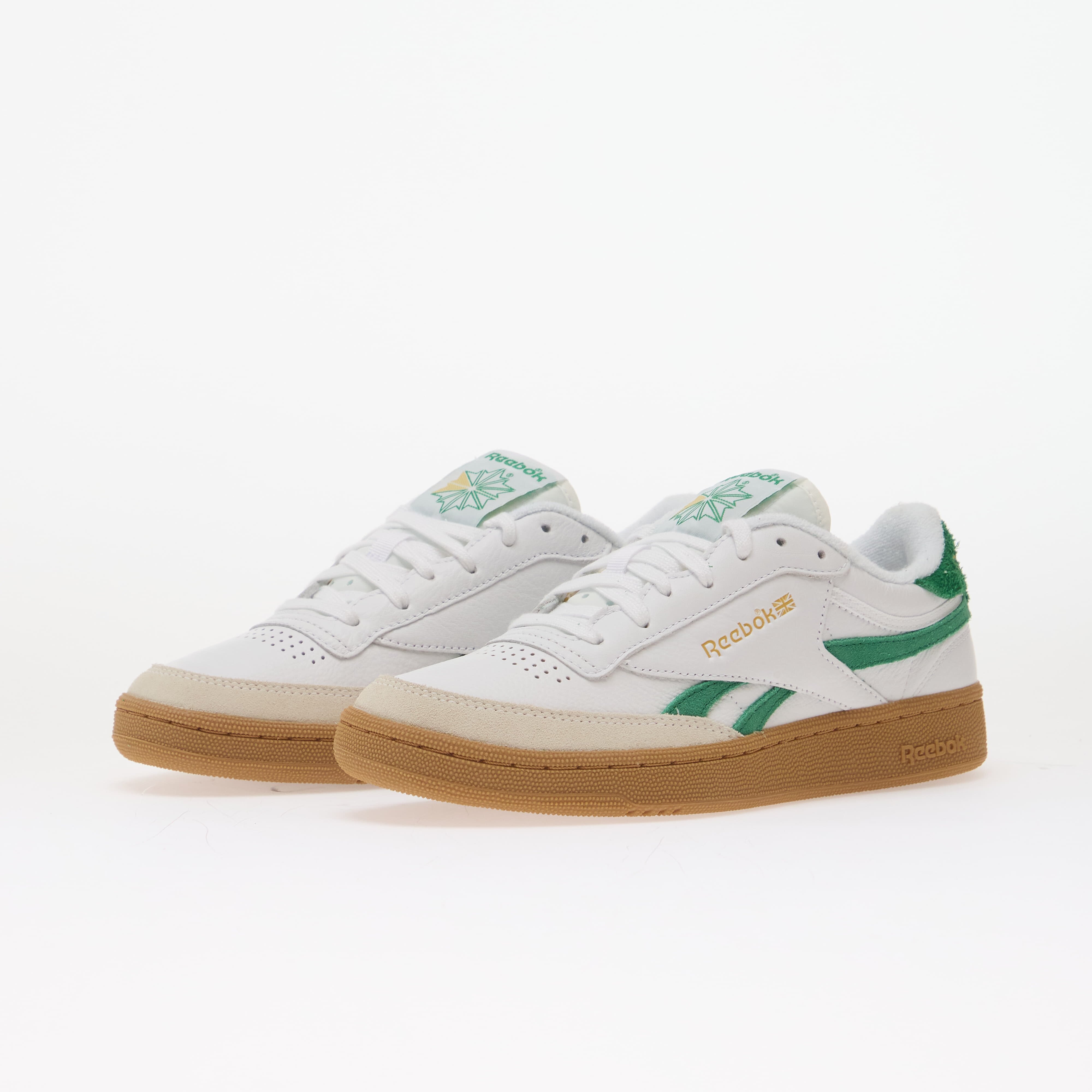 Reebok Сникърси Club C Revenge Vintage White/ Teamgreen/ Gum