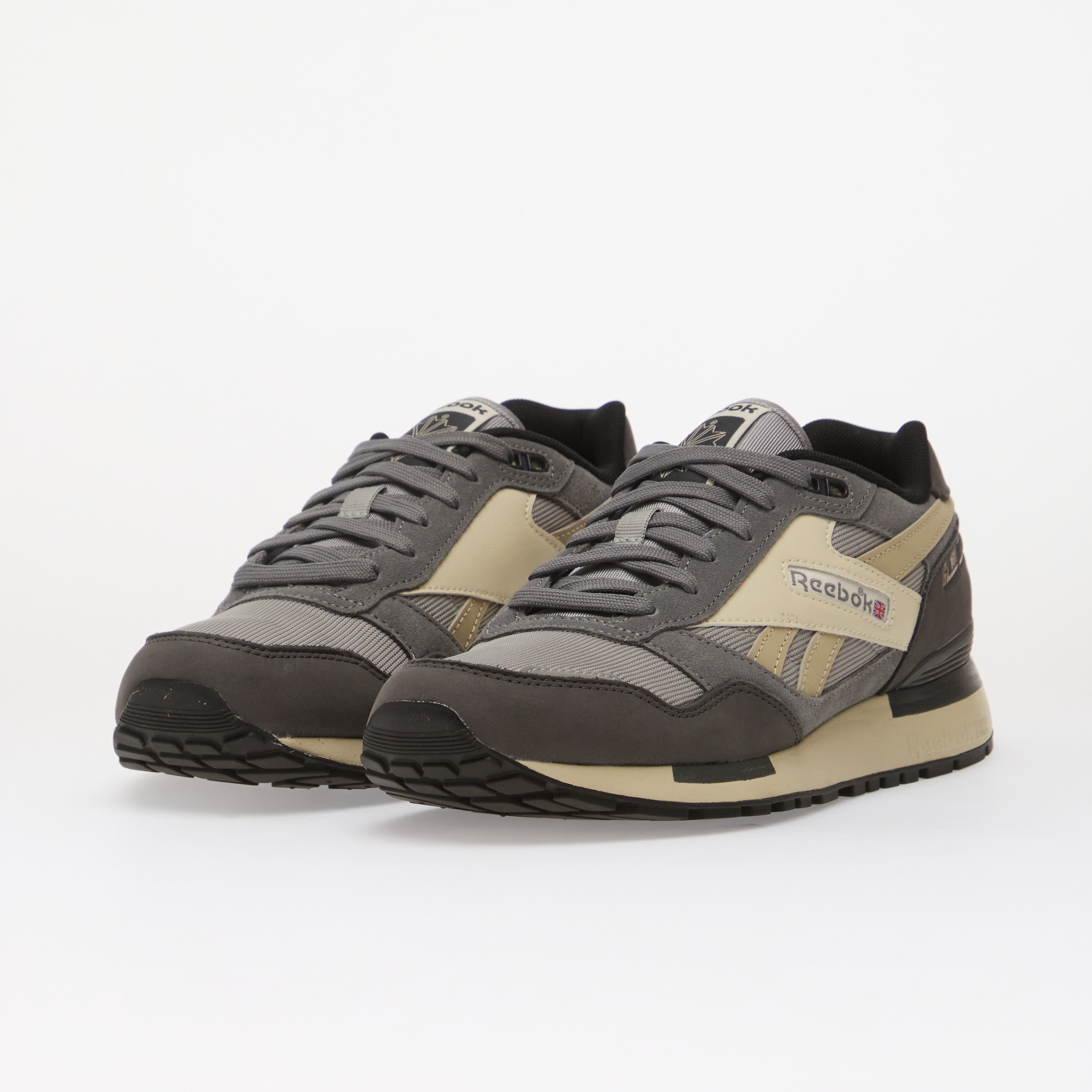 Reebok Сникърси GL1600 Almost Black/ Grey 4/ Linen