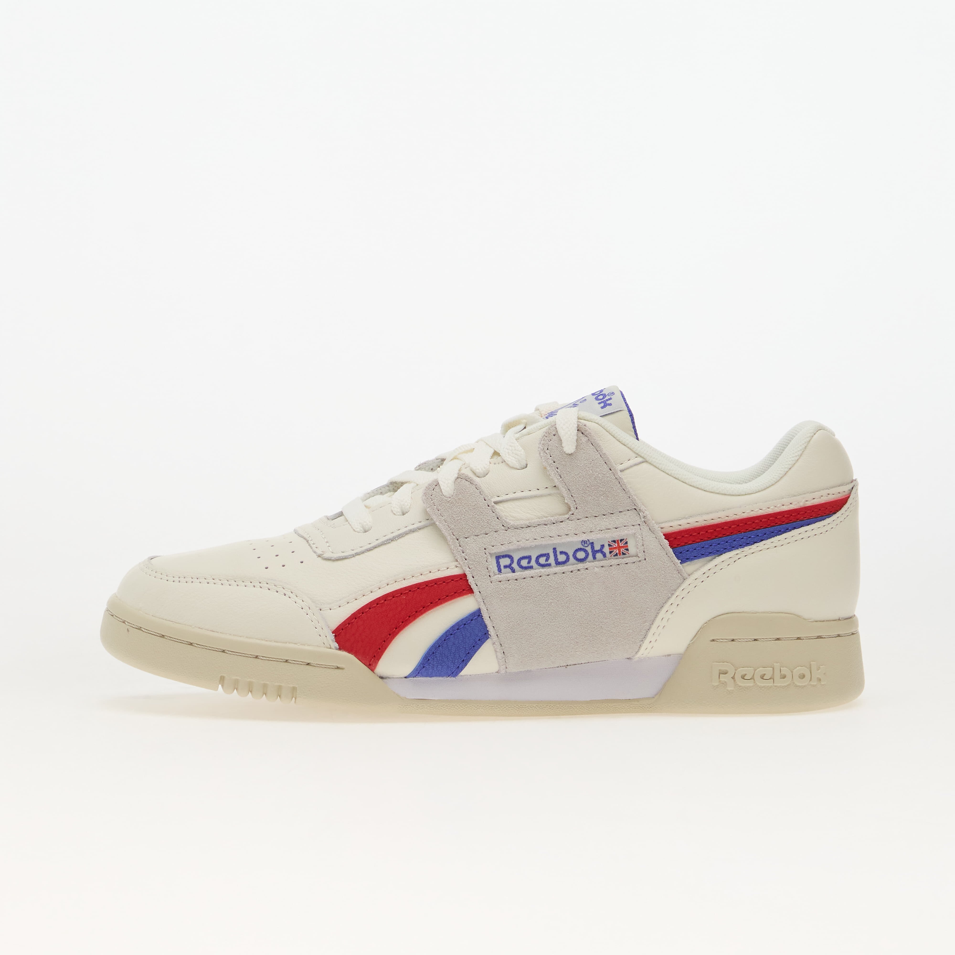 Reebok Сникърси Workout Plus Chalk/ Breakout Blue/ Vector Red
