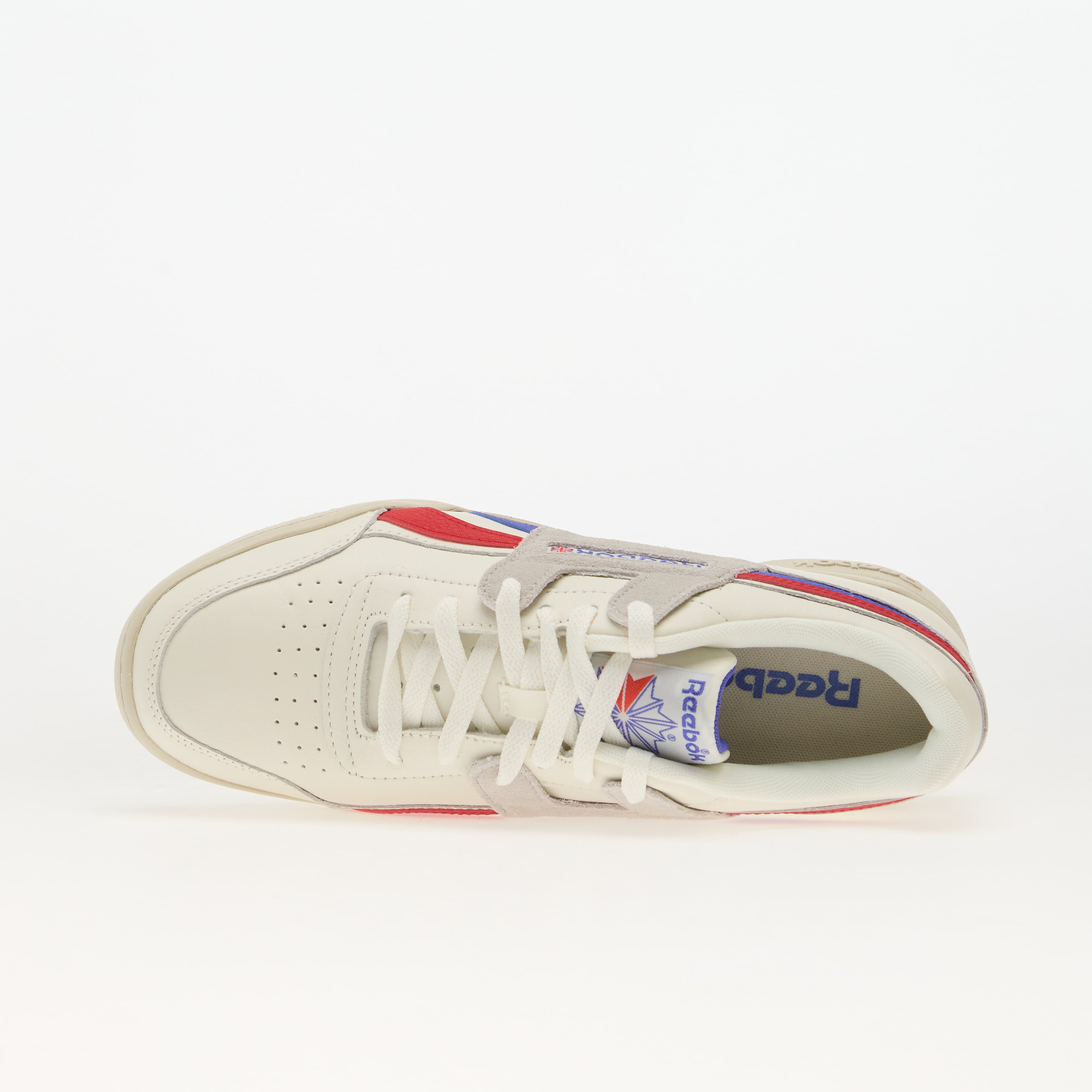 Reebok Сникърси Workout Plus Chalk/ Breakout Blue/ Vector Red
