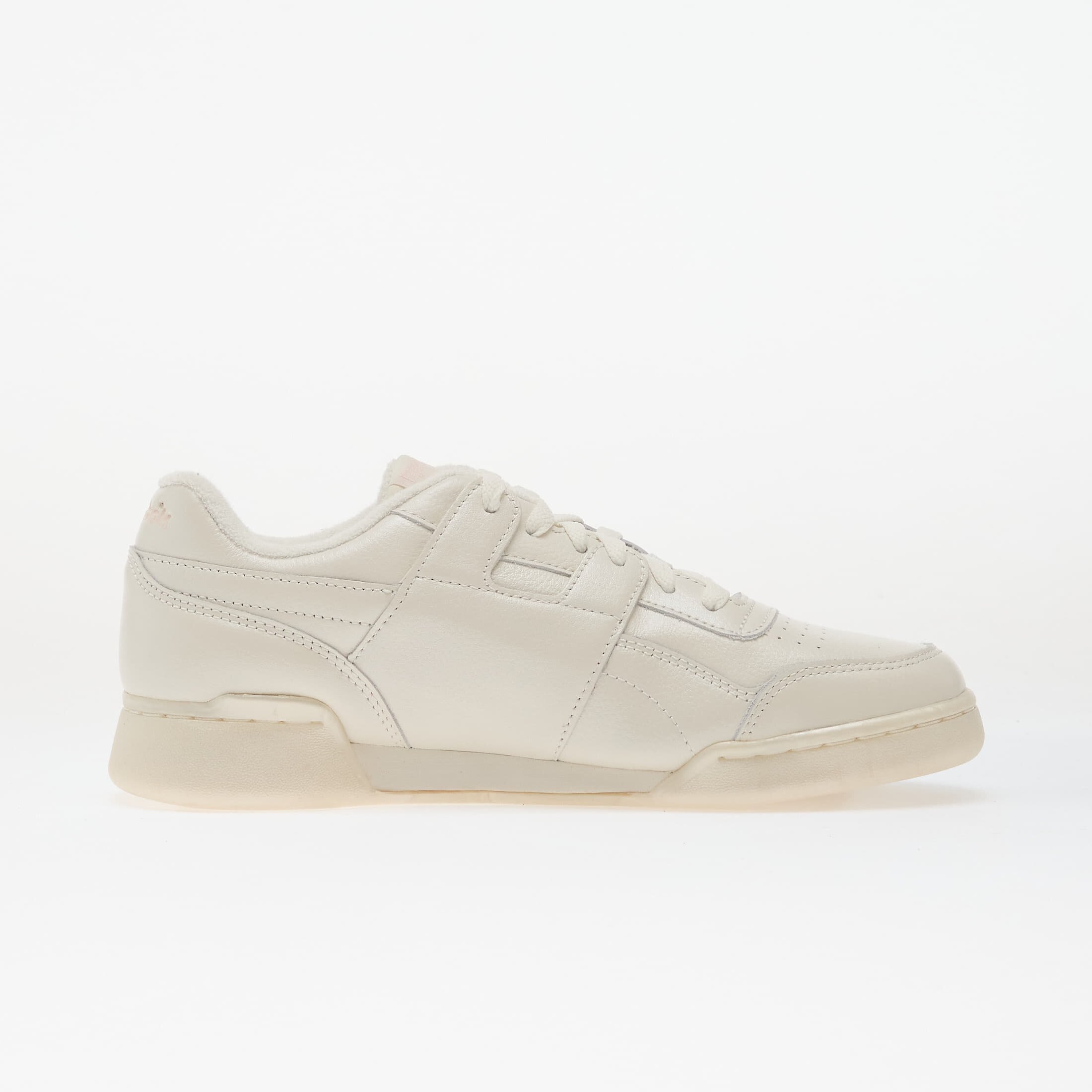Reebok Сникърси Workout Plus Chalk/ Chalk/ Pure Pink