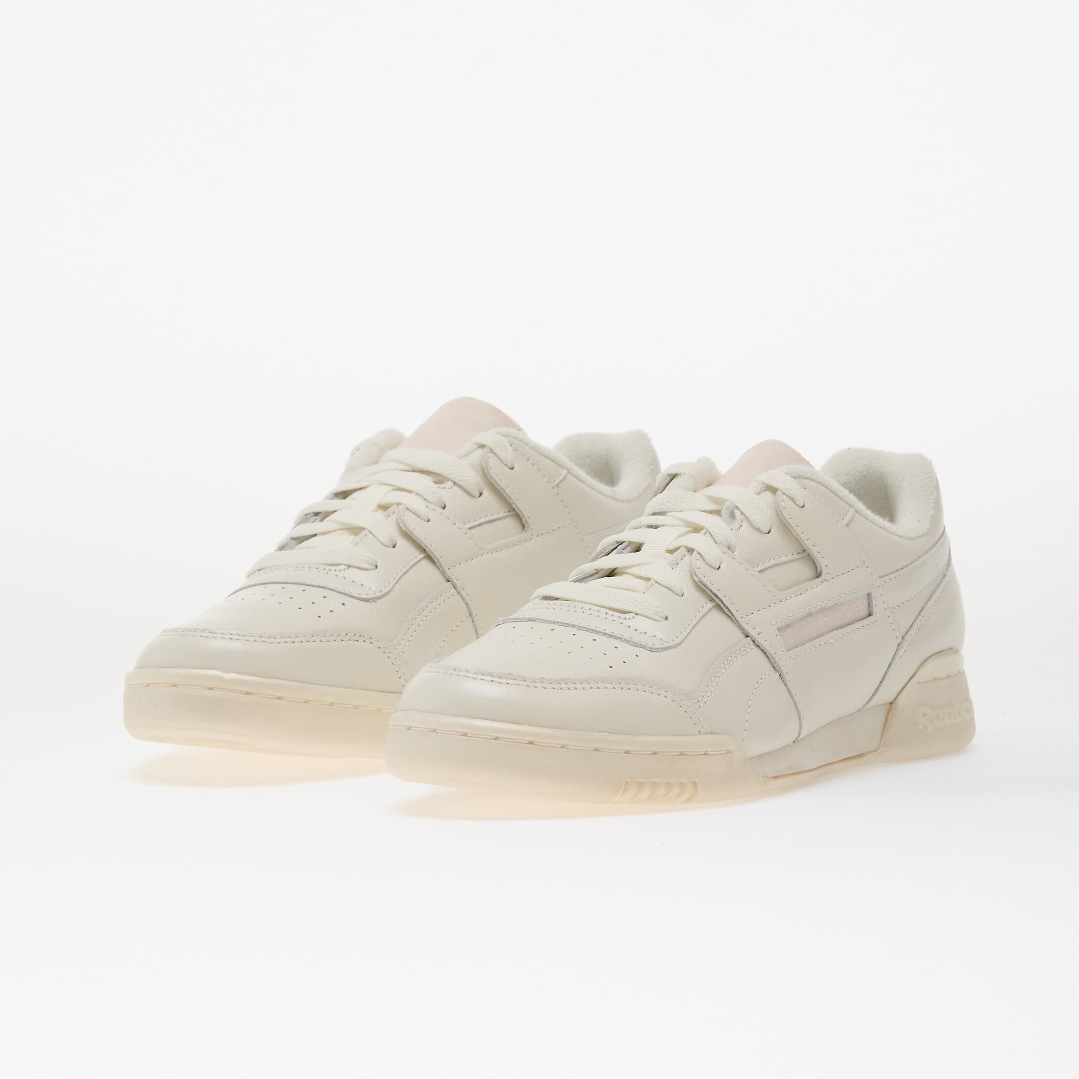 Reebok Сникърси Workout Plus Chalk/ Chalk/ Pure Pink