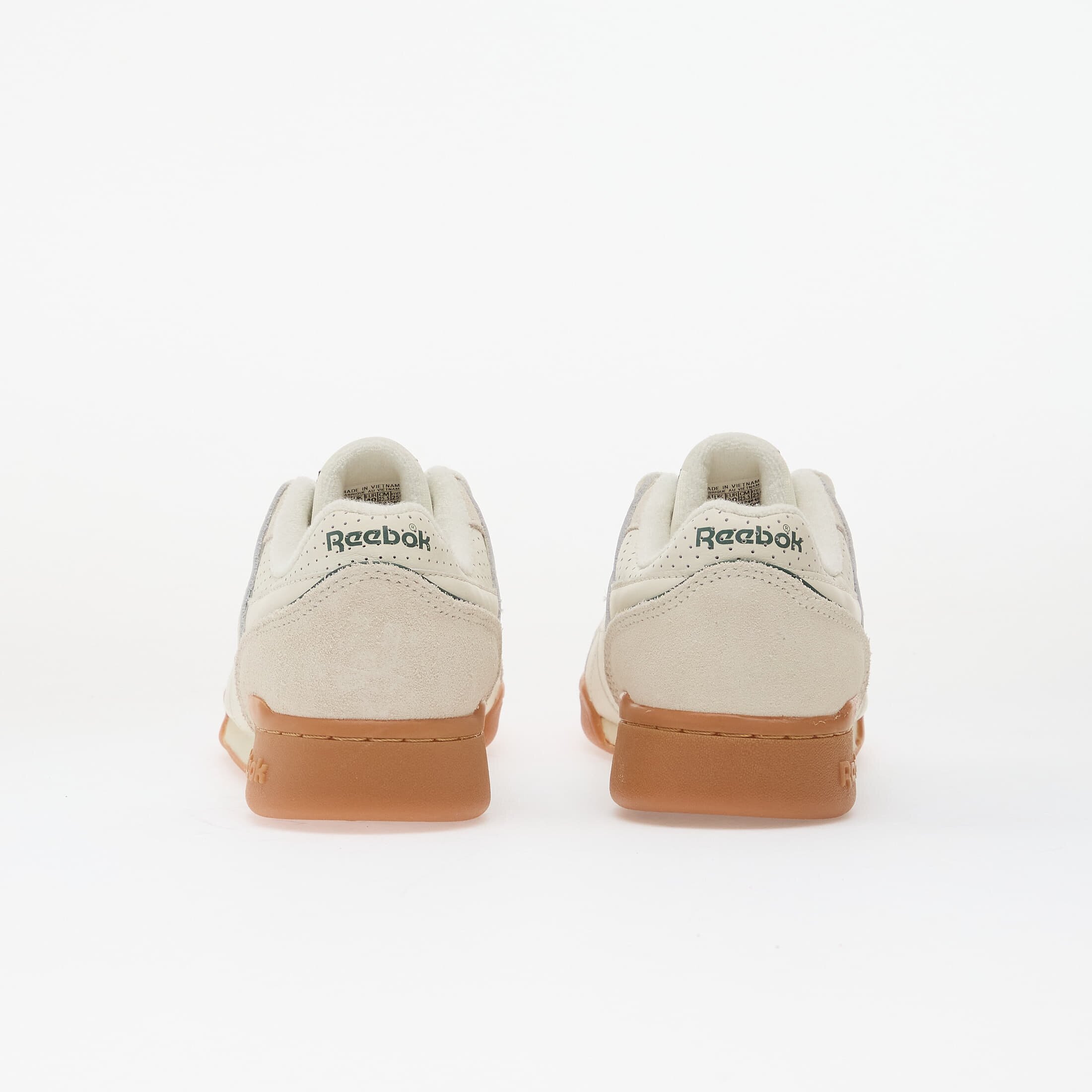 Reebok Сникърси Workout Plus Chalk/ Dark Green/ Vintage Chalk