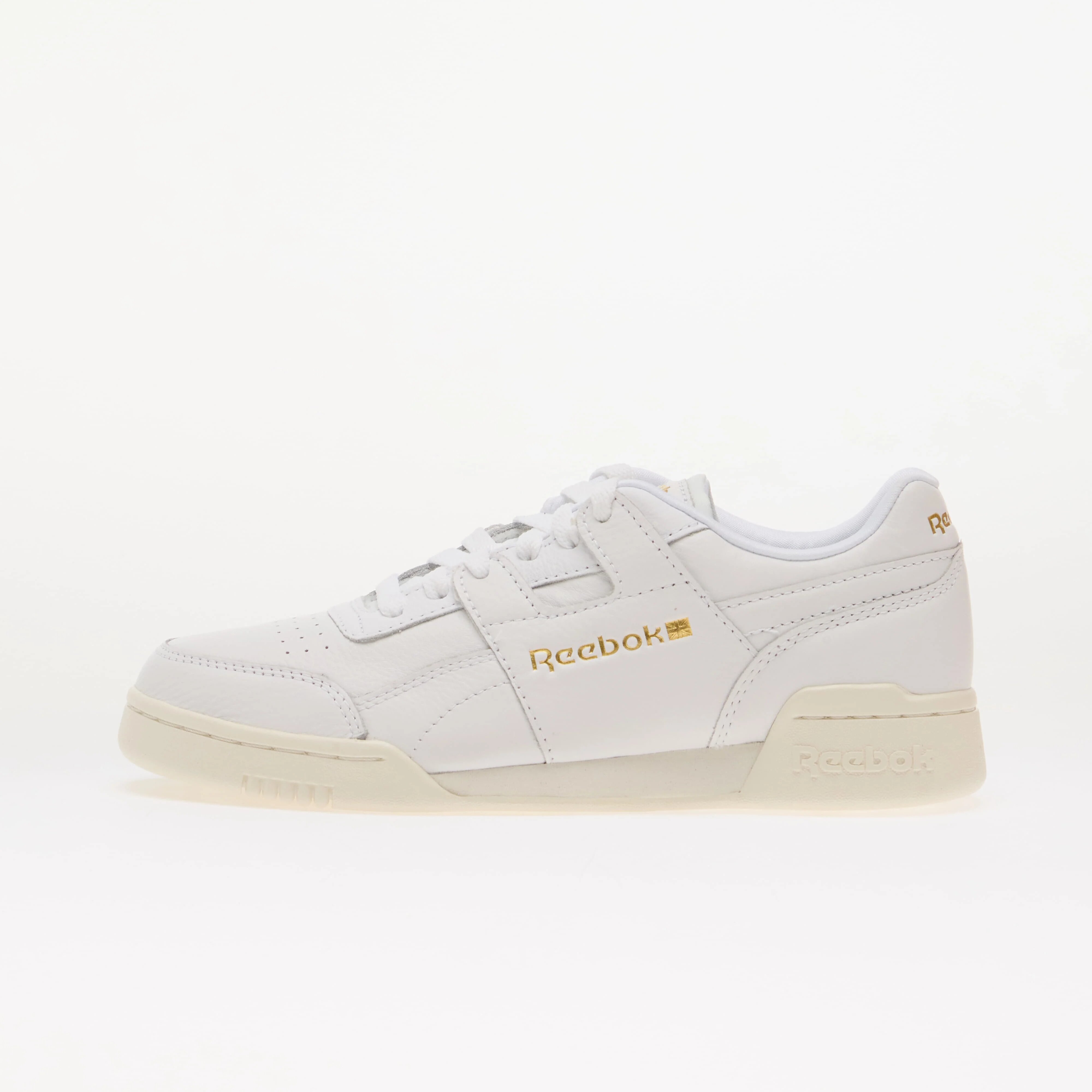 Reebok Сникърси Workout Plus Chalk/ Gold/ Ftwr White