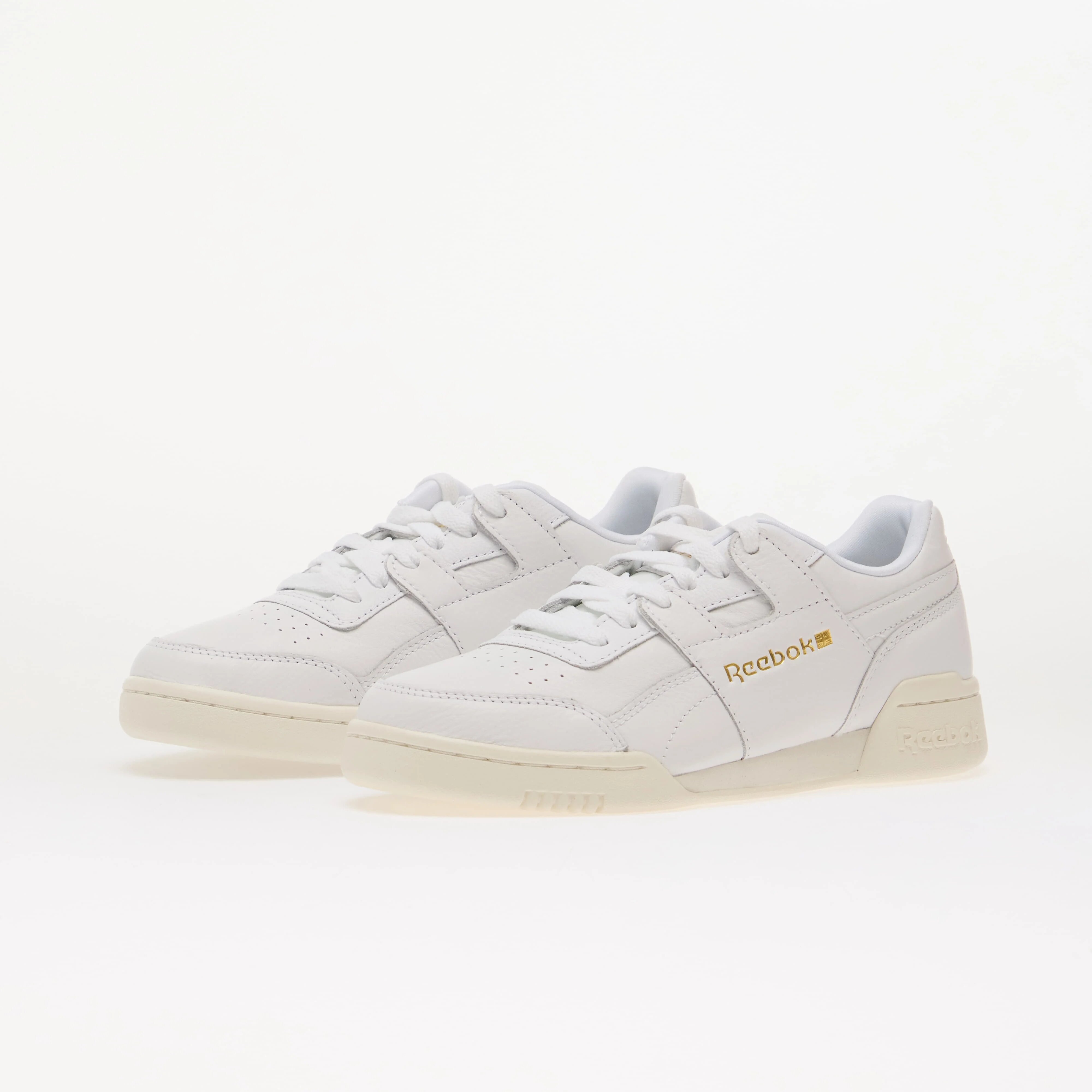 Reebok Сникърси Workout Plus Chalk/ Gold/ Ftwr White