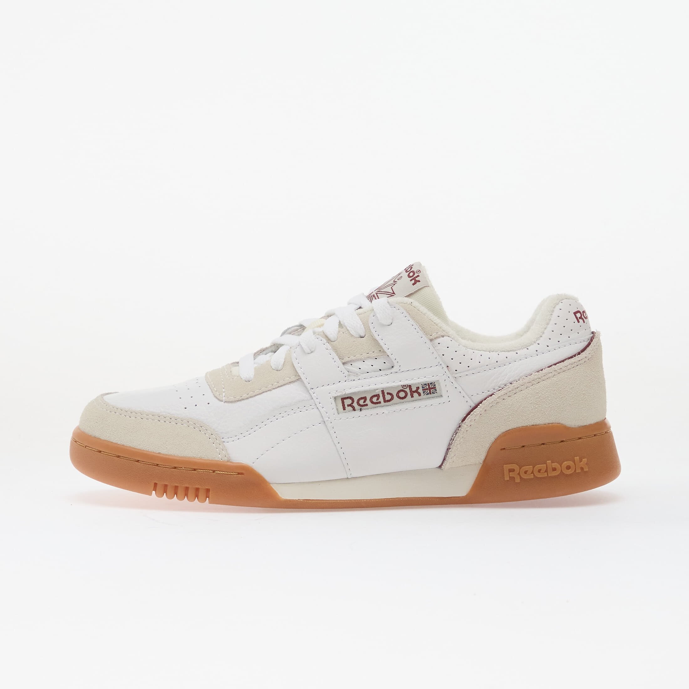 Reebok Сникърси Workout Plus White/ Classic Burgundy/ Chalk