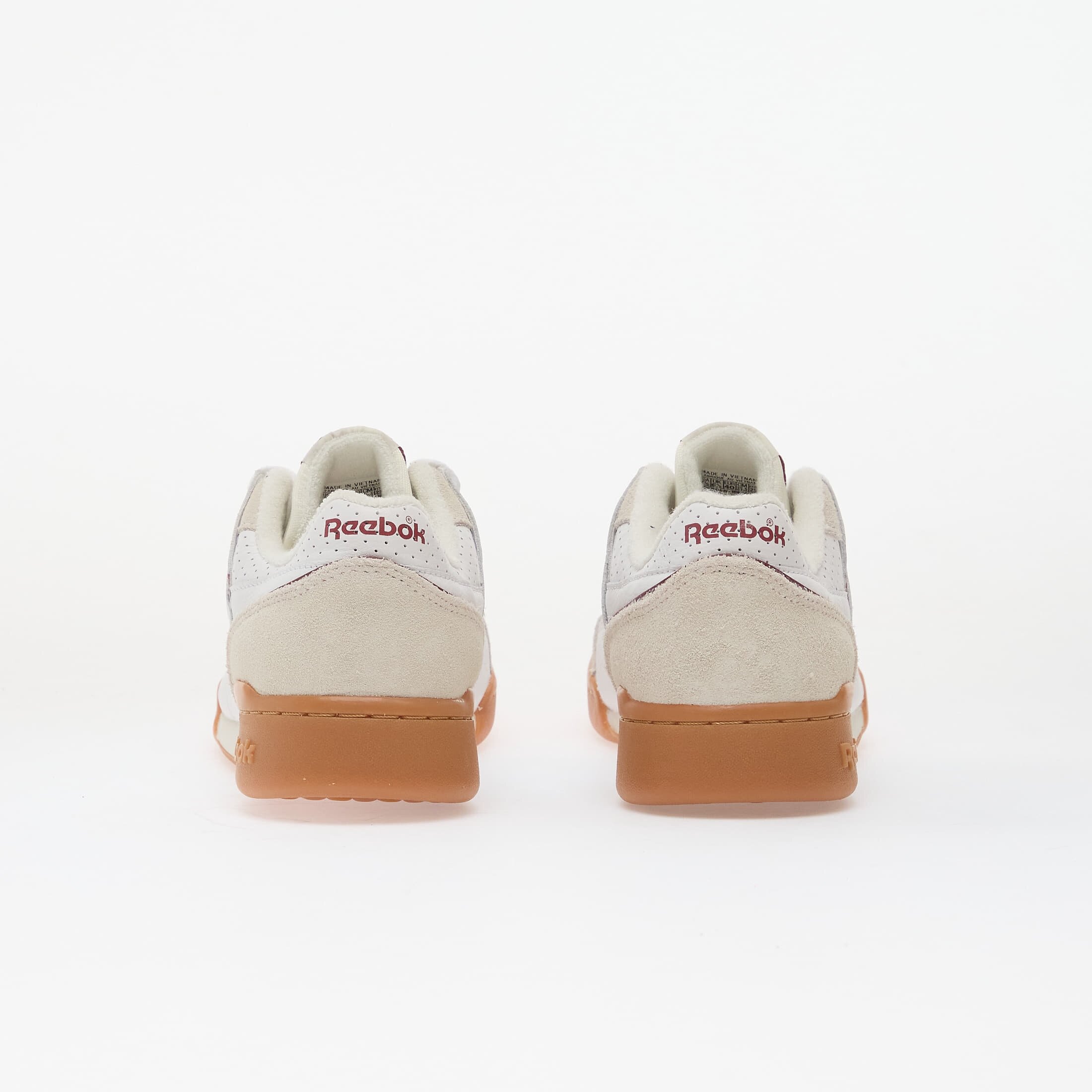Reebok Сникърси Workout Plus White/ Classic Burgundy/ Chalk