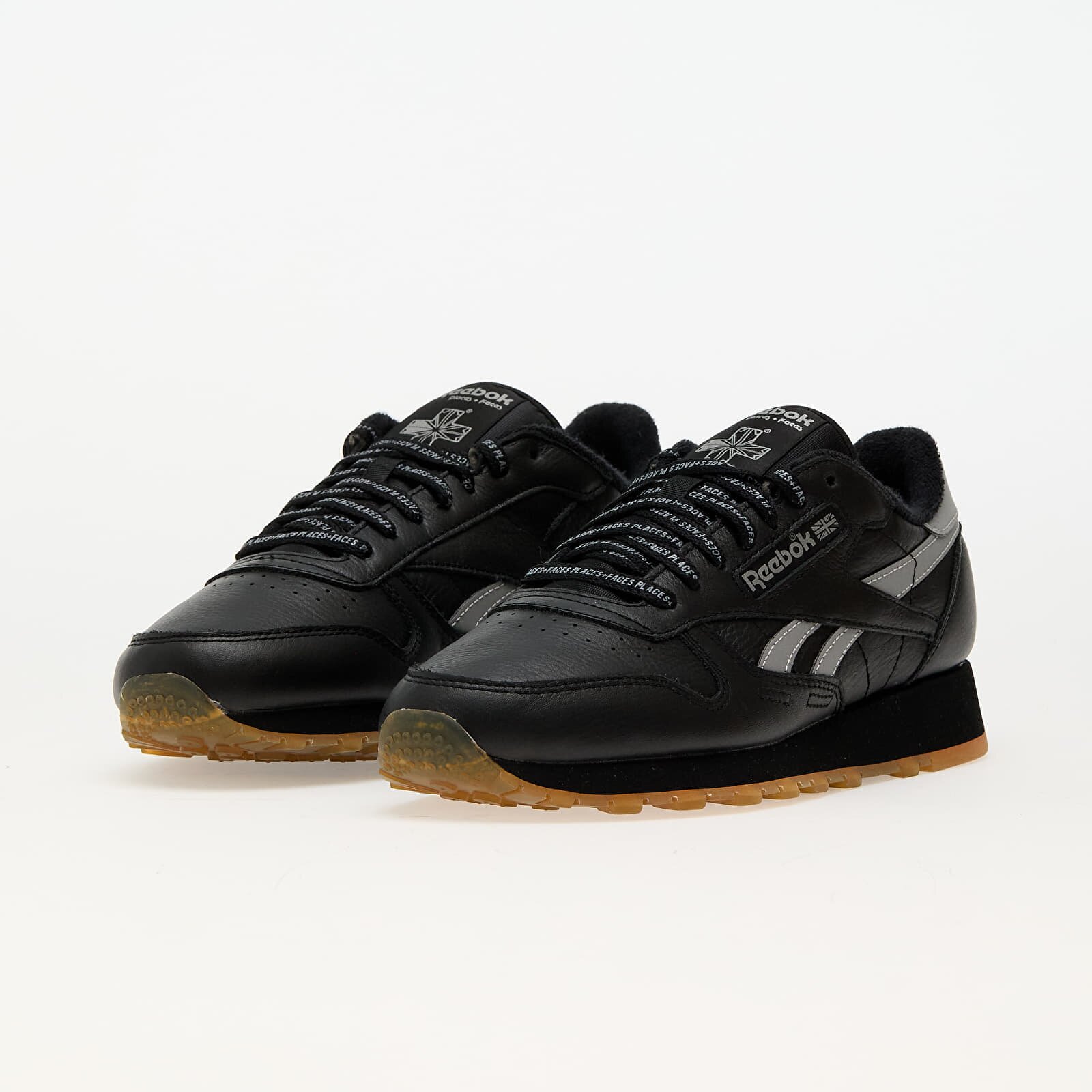 Reebok Сникърси x Places + Faces Classic Leather Catalyst LTD Black/ Silver/ White