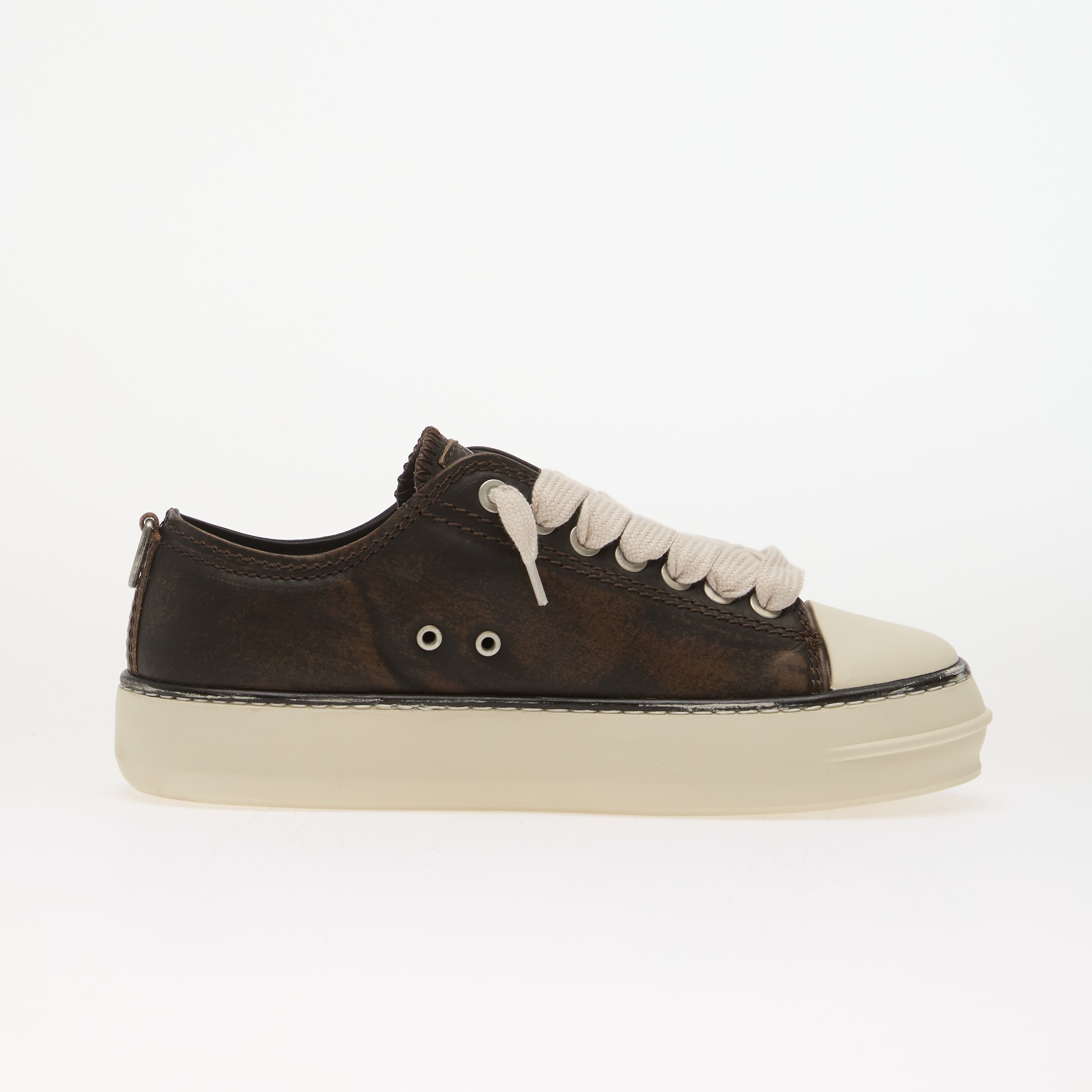 REPRESENT Сникърси Rep-Cap - Distressed Leather Dark Brown