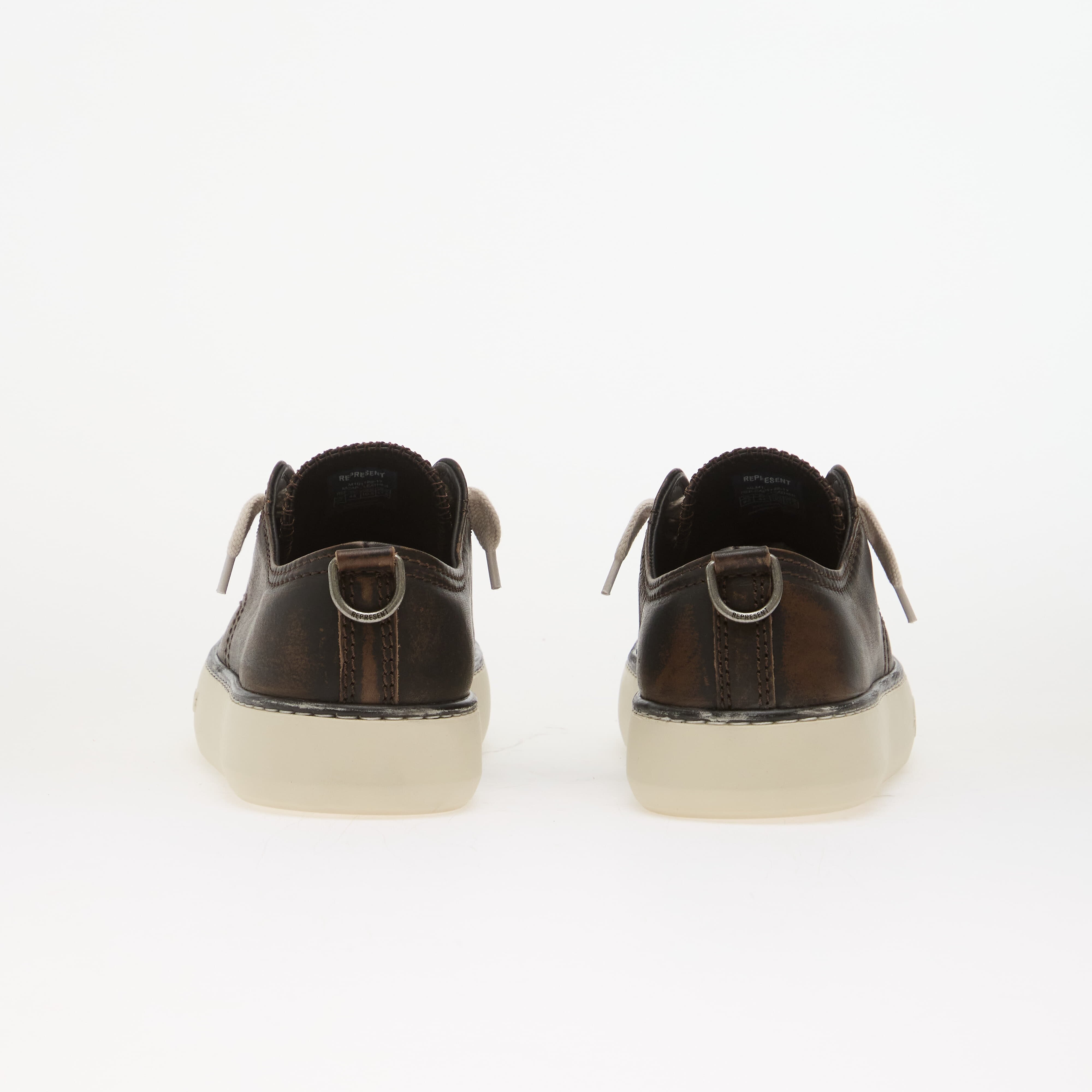 REPRESENT Сникърси Rep-Cap - Distressed Leather Dark Brown