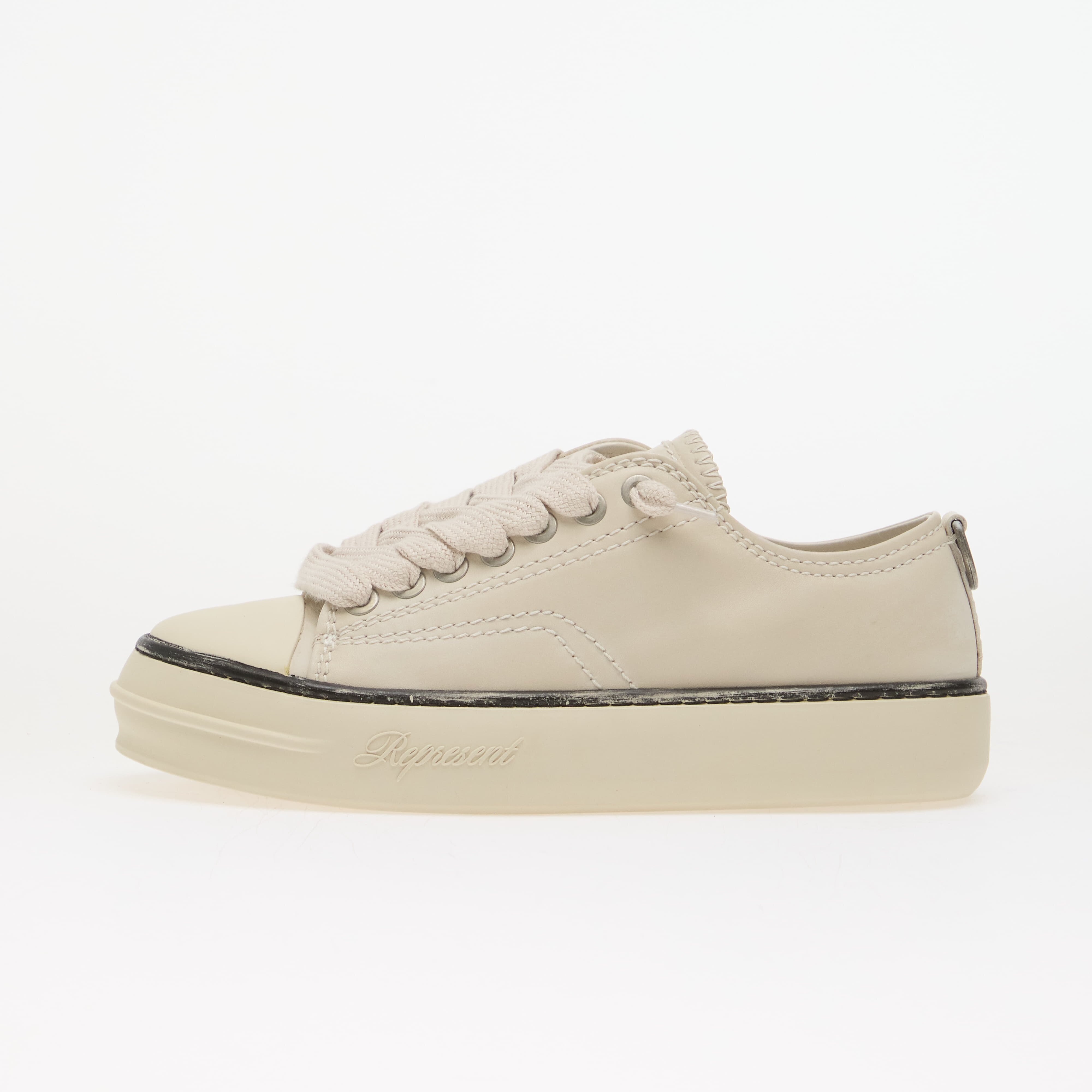 REPRESENT Сникърси Rep-Cap - Leather Flat White