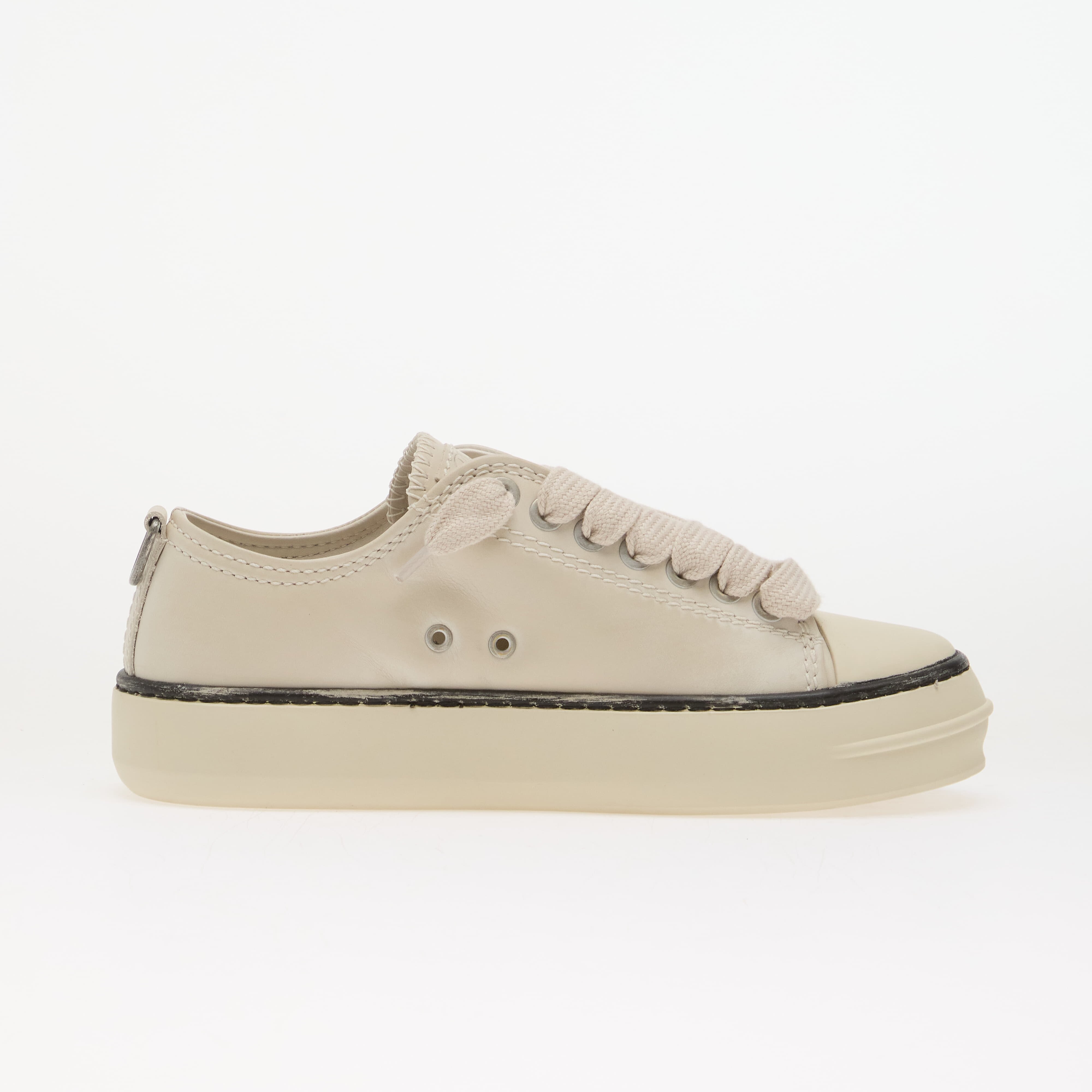 REPRESENT Сникърси Rep-Cap - Leather Flat White