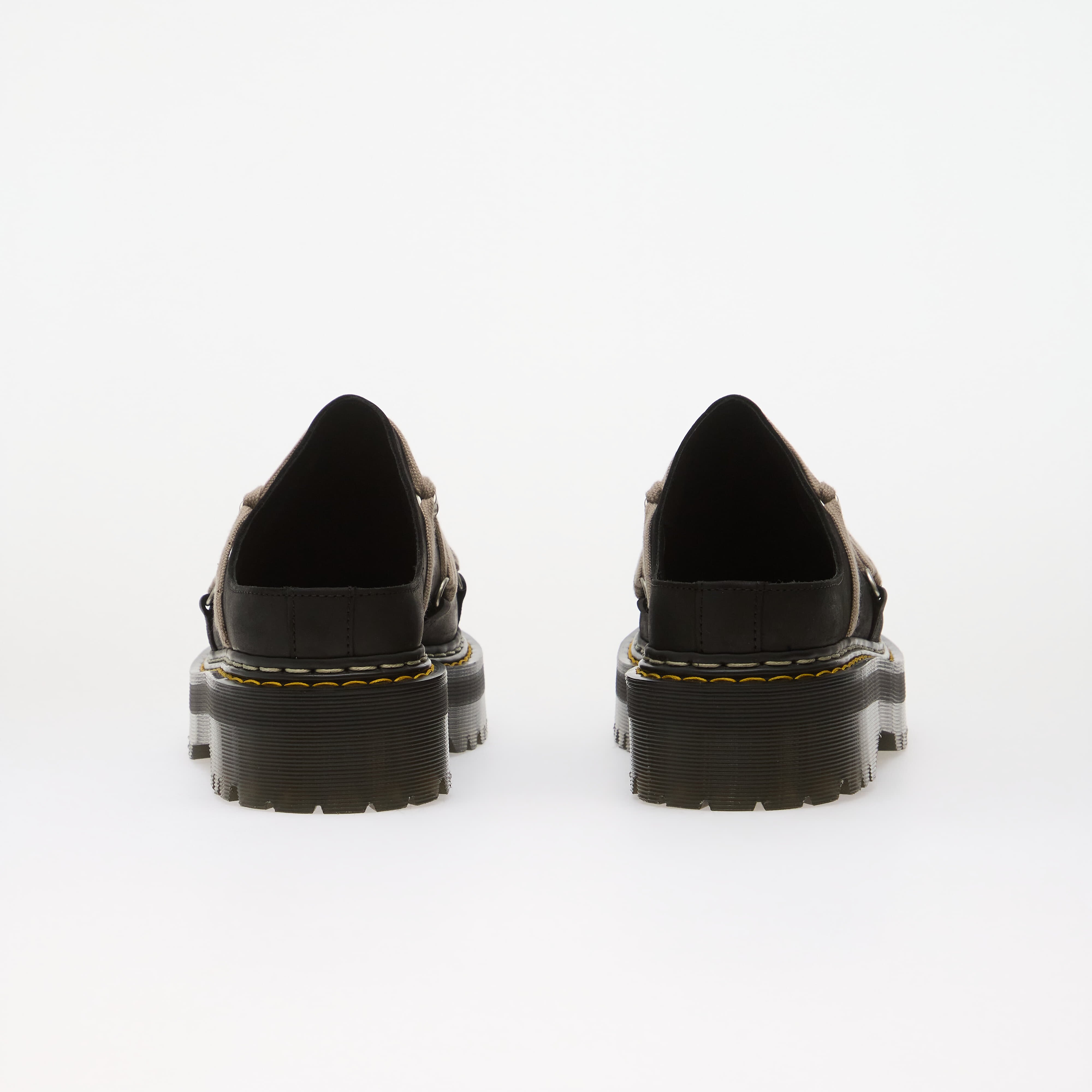 Rick Owens DRKSHDW Обувки x Dr. Martens Quad Sole Megalace Mule Black