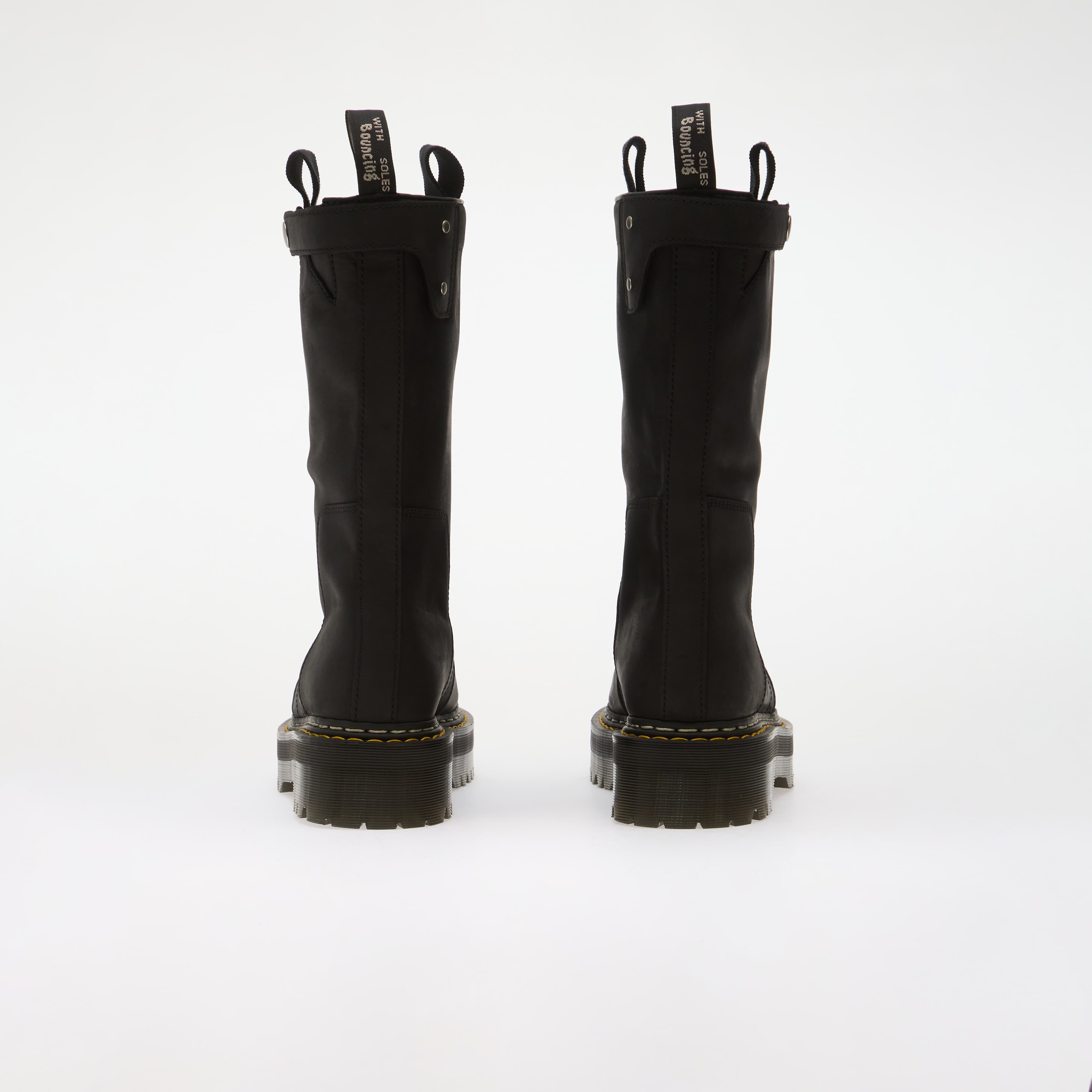Rick Owens DRKSHDW Обувки x Dr. Martens Quad Sole Pull On Boot Black