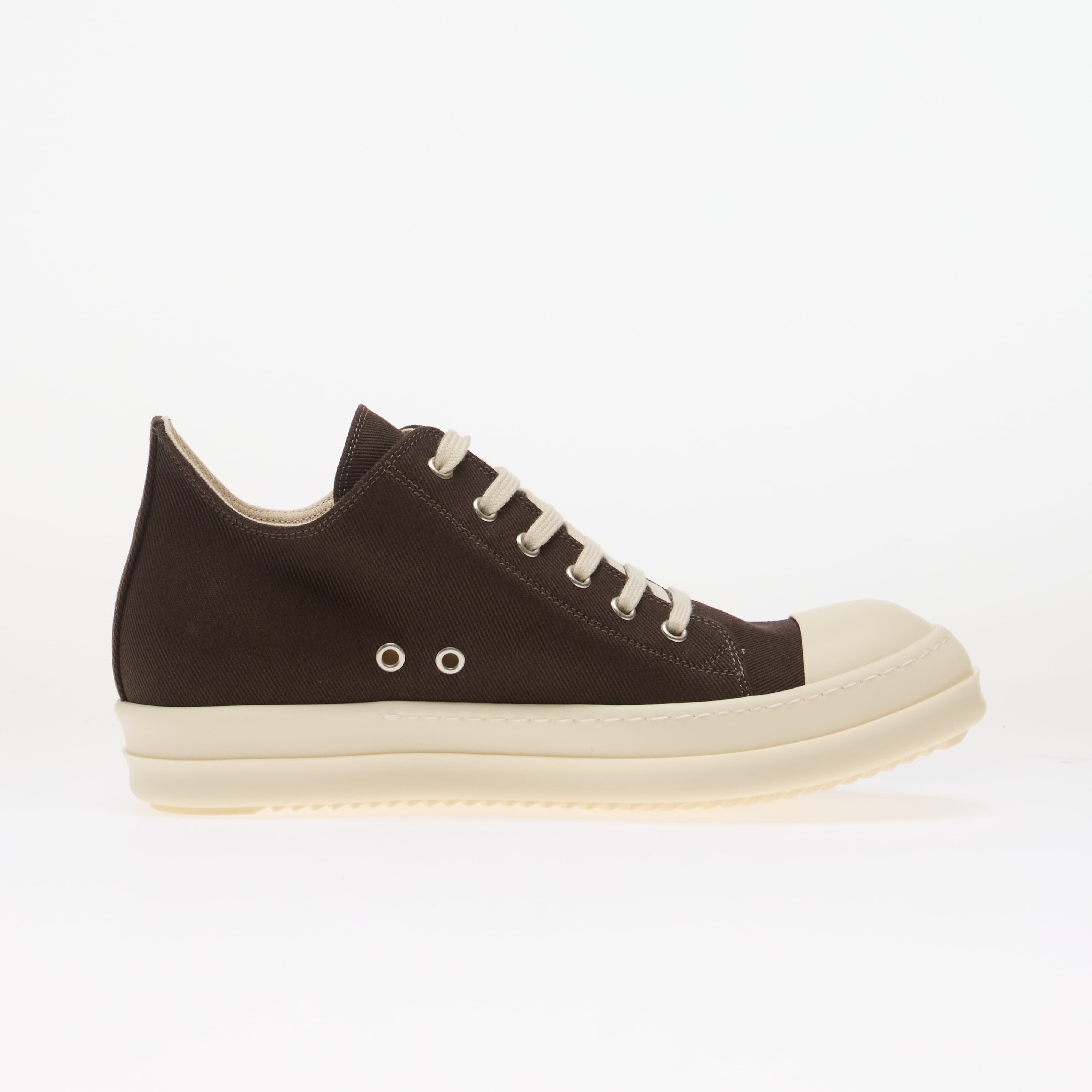 Rick Owens DRKSHDW Сникърси Denim Shoes - Low Sneaks Dark Dust/ Milk/ Milk