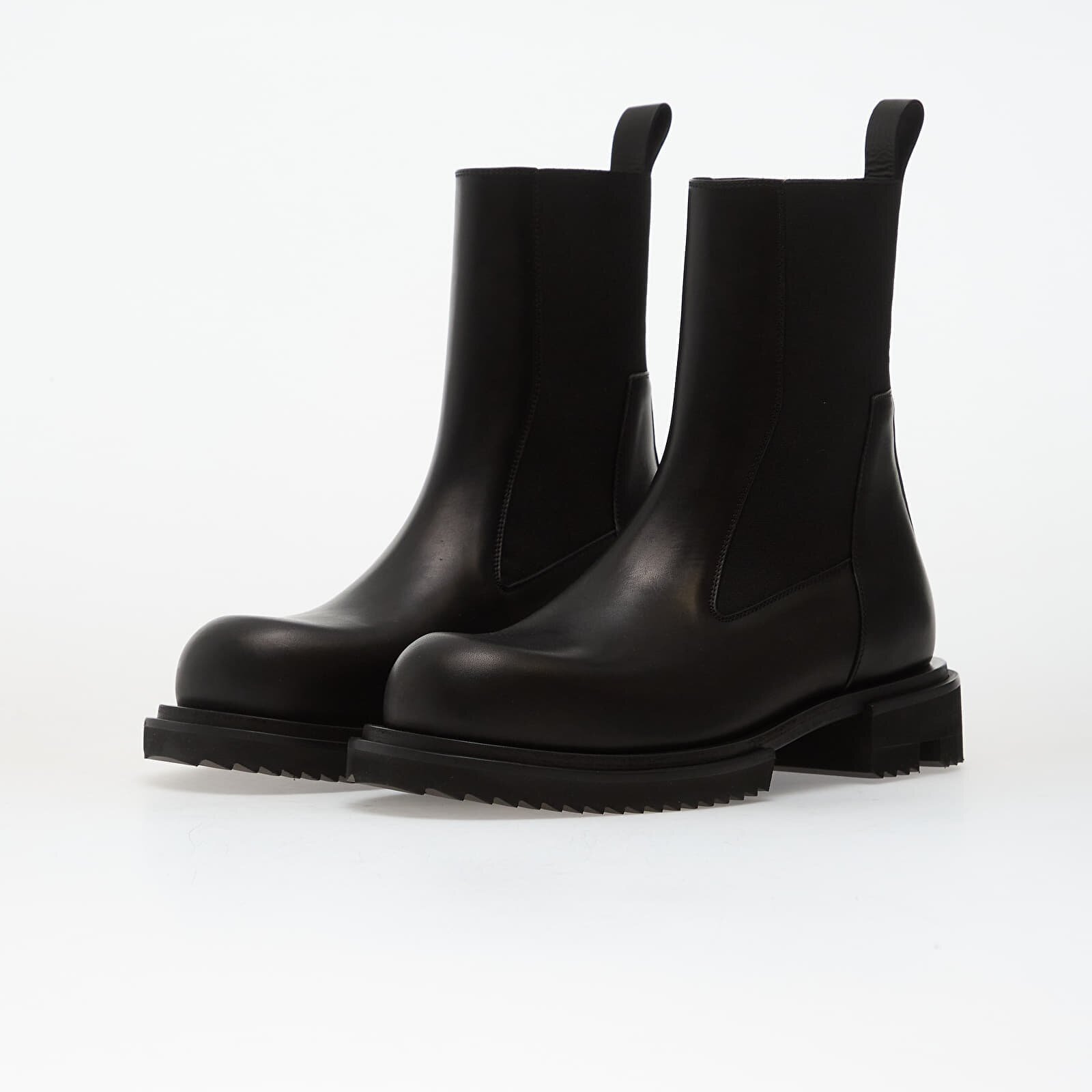 Rick Owens Обувки DRKSHDW Leather Boots - Beatle Gabe Black