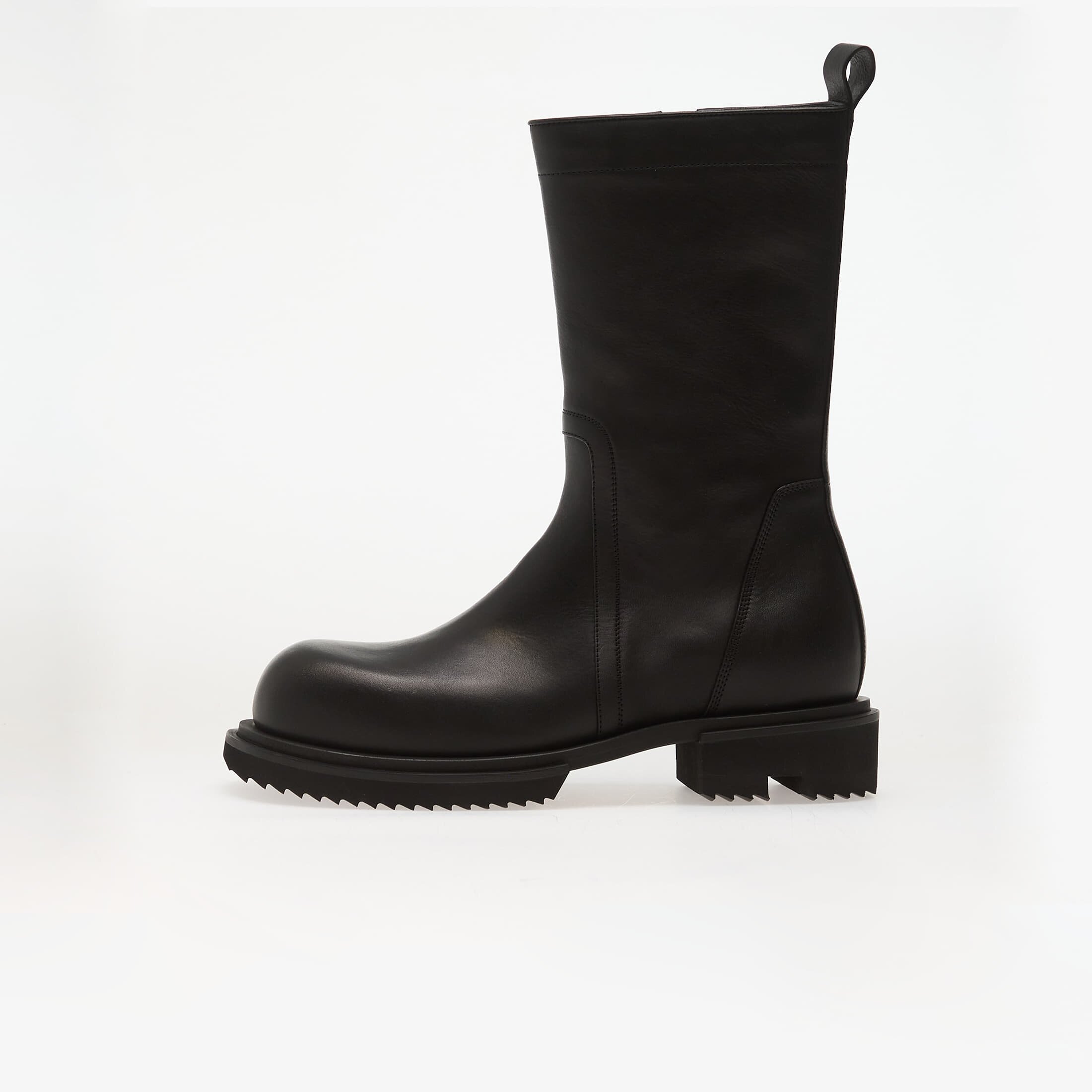 Rick Owens Обувки DRKSHDW Leather Boots - Creeper Gabe Black