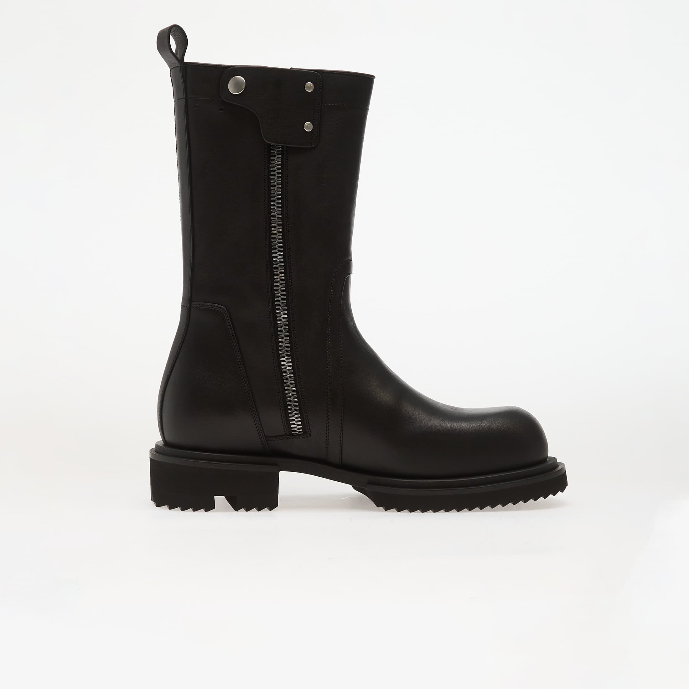 Rick Owens Обувки DRKSHDW Leather Boots - Creeper Gabe Black