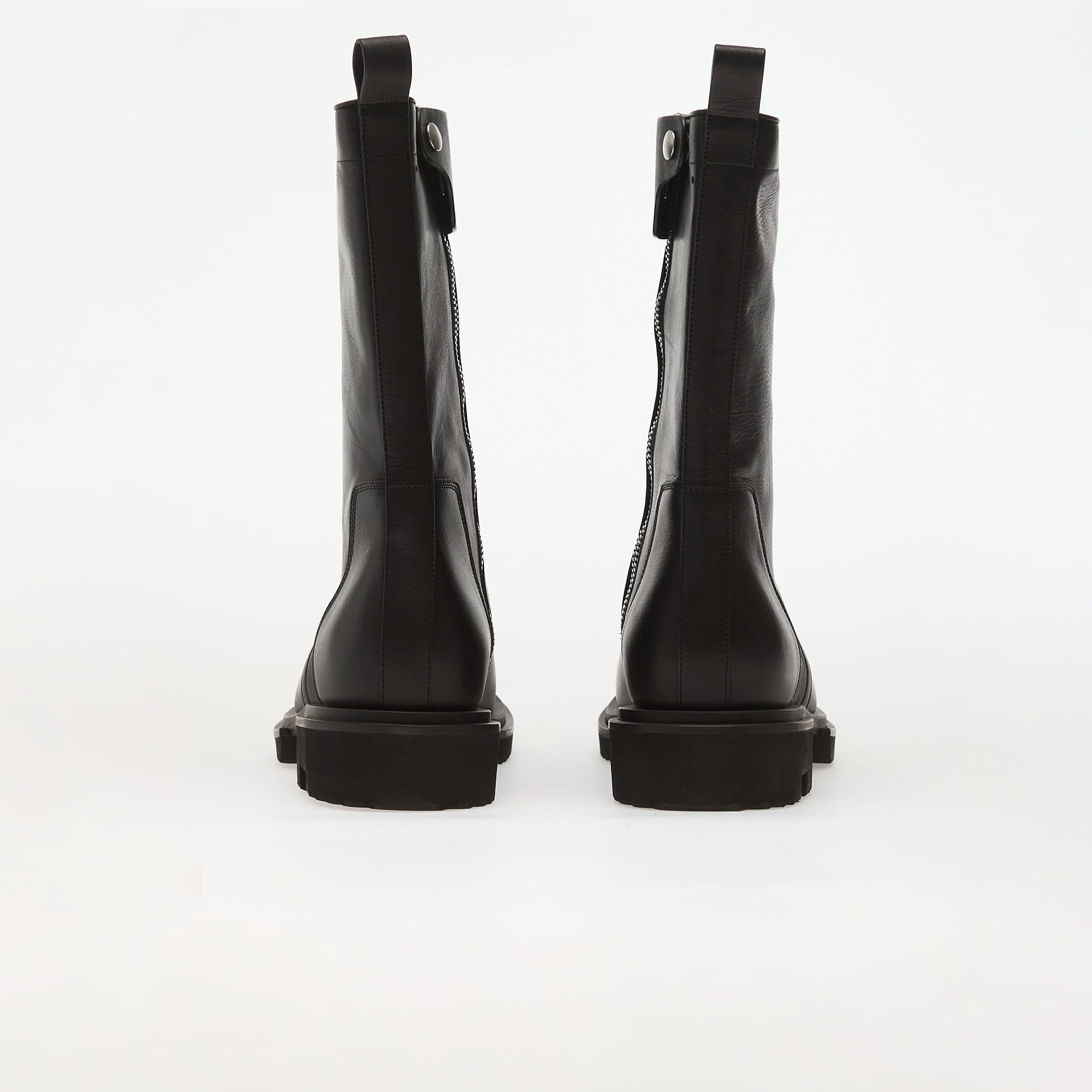 Rick Owens Обувки DRKSHDW Leather Boots - Creeper Gabe Black