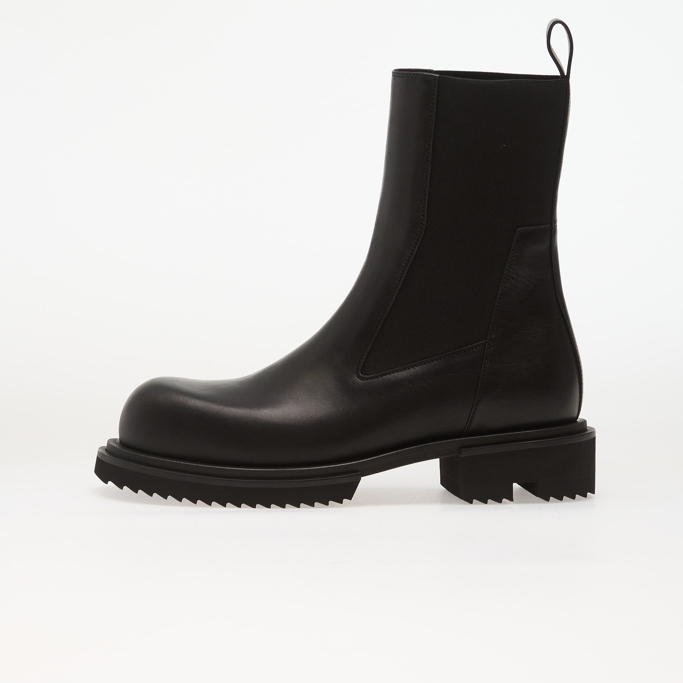 Rick Owens Обувки Leather Boots - Beatle Gabe Black