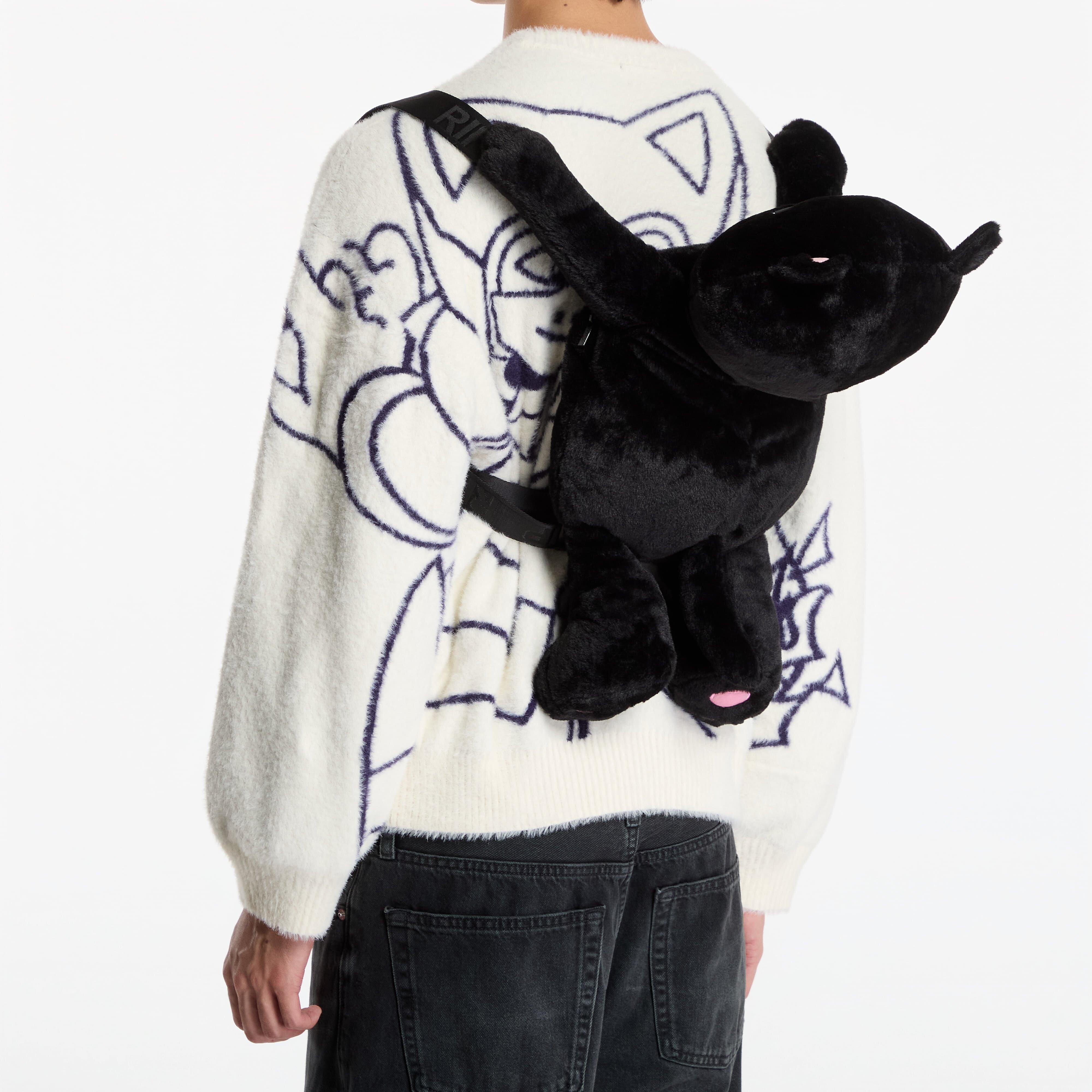 RIPNDIP Lord Jermal Plush Backpack Black