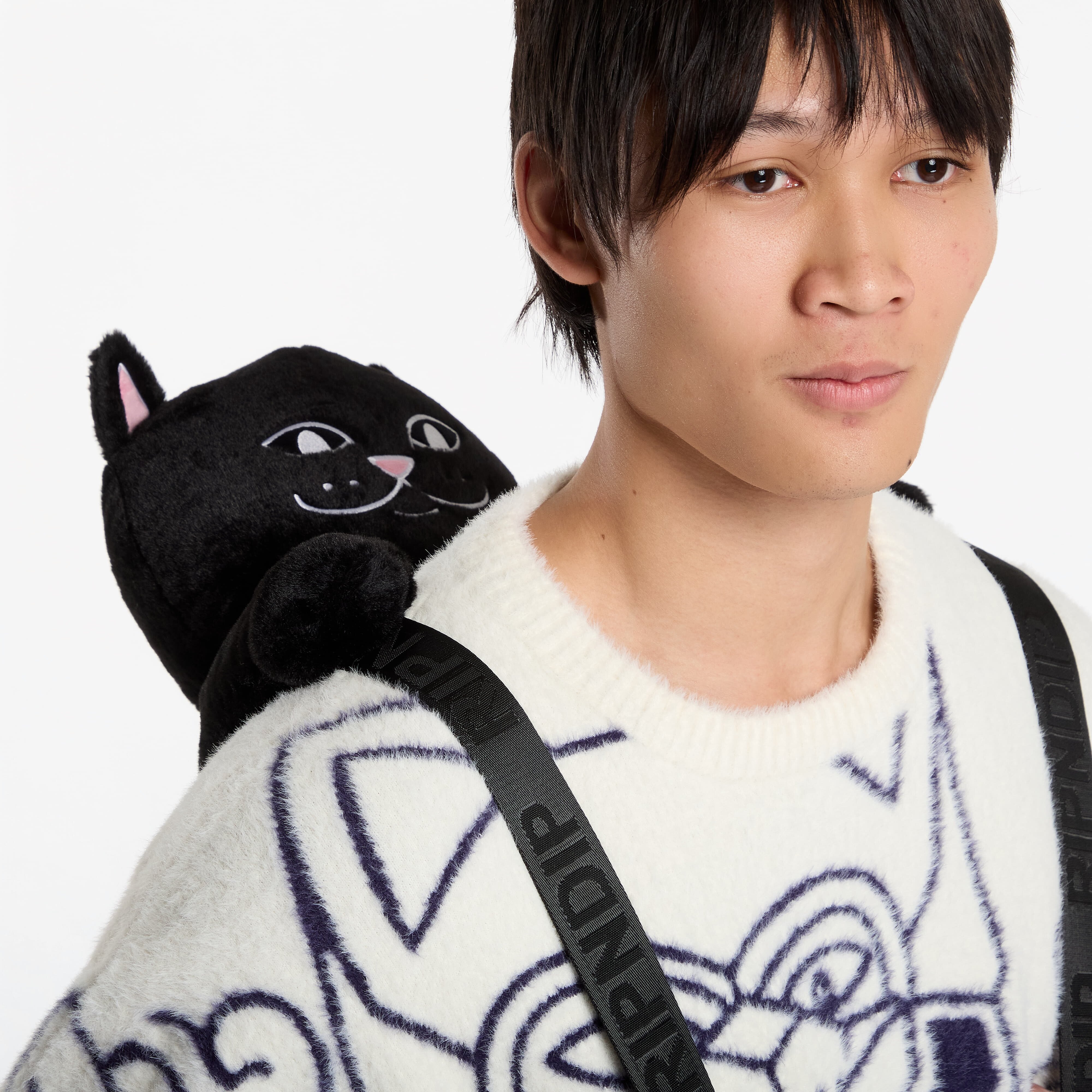 RIPNDIP Lord Jermal Plush Backpack Black