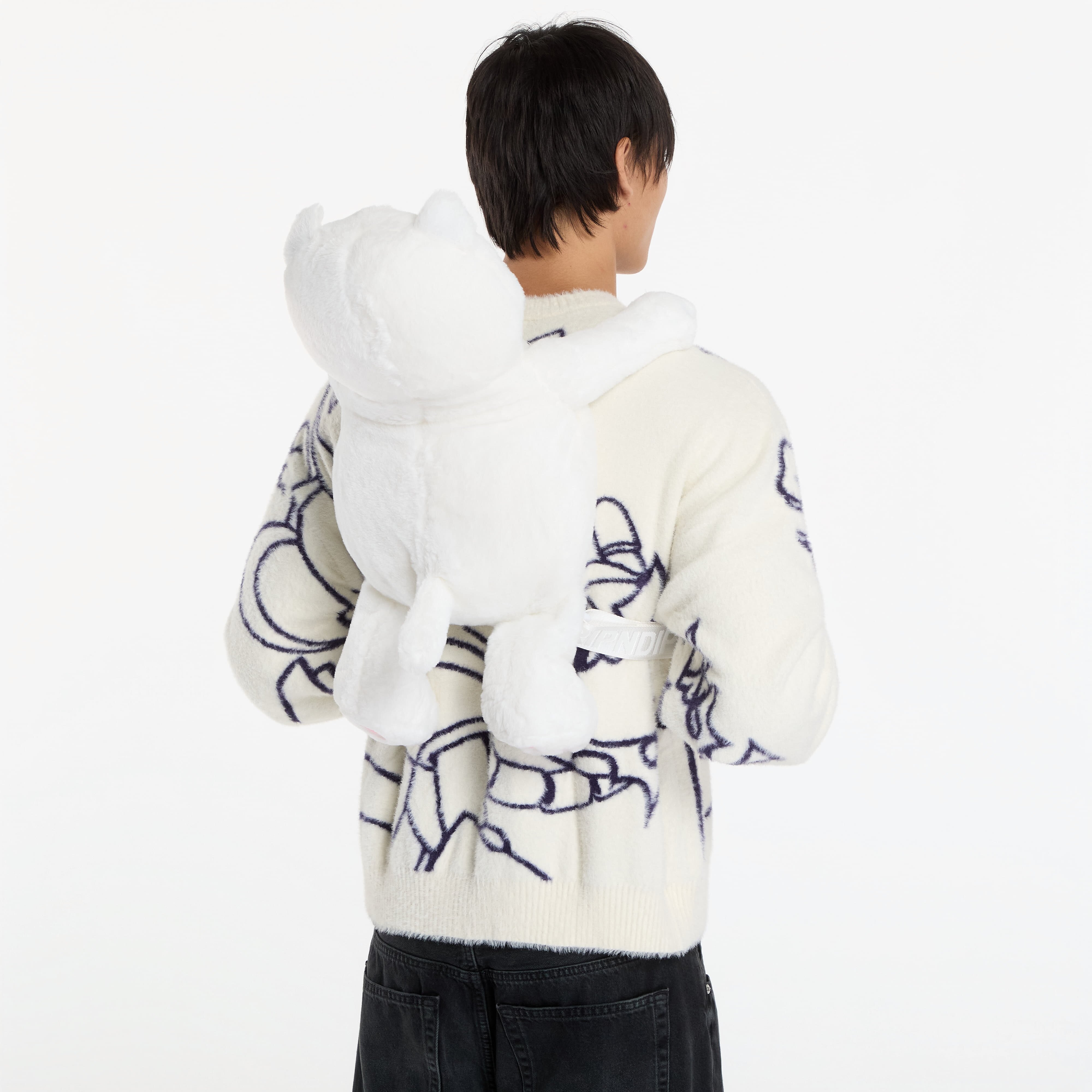 RIPNDIP Раница Lord Nermal Plush Backpack White