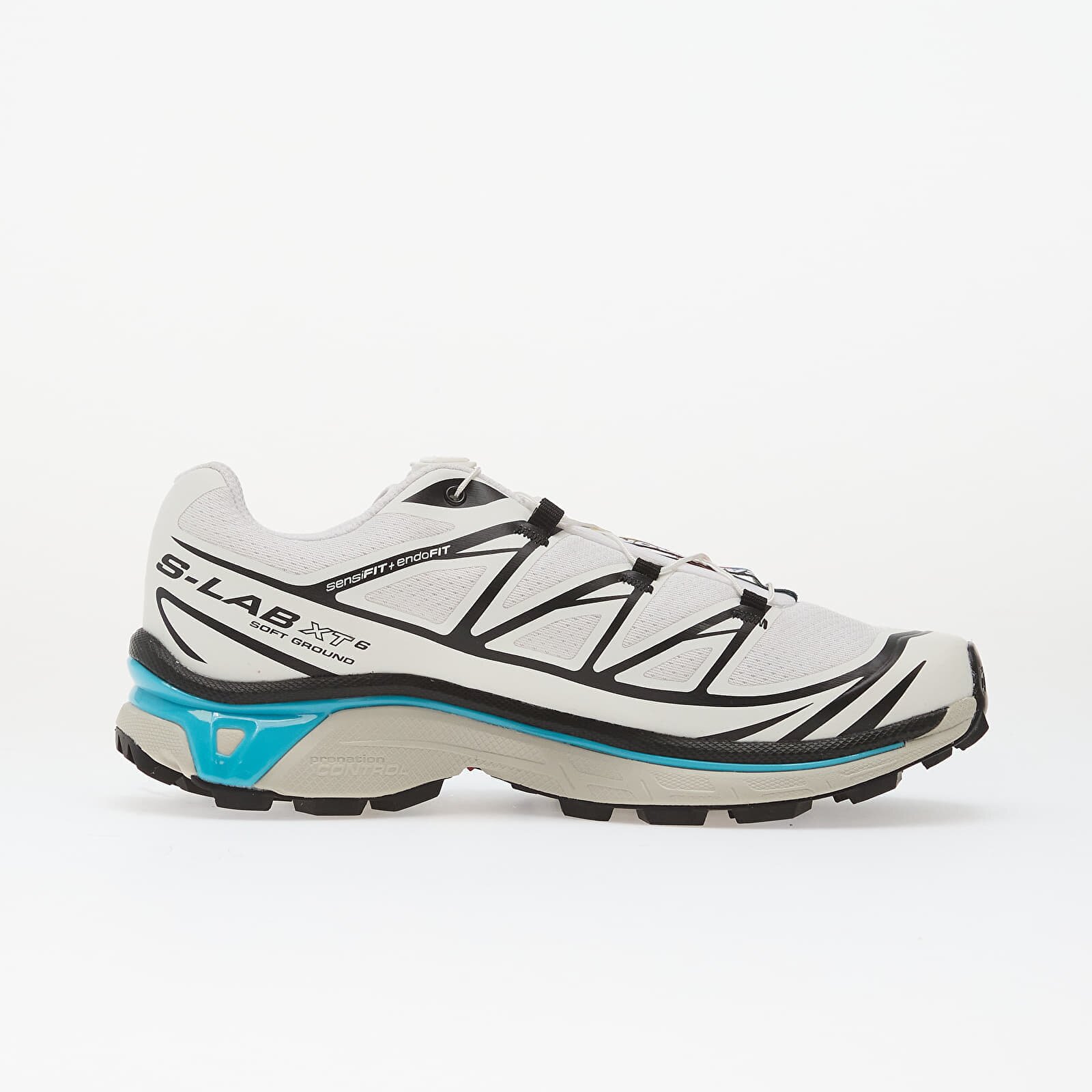Salomon Сникърси XT-6 Black/ White/ Blue Curacao