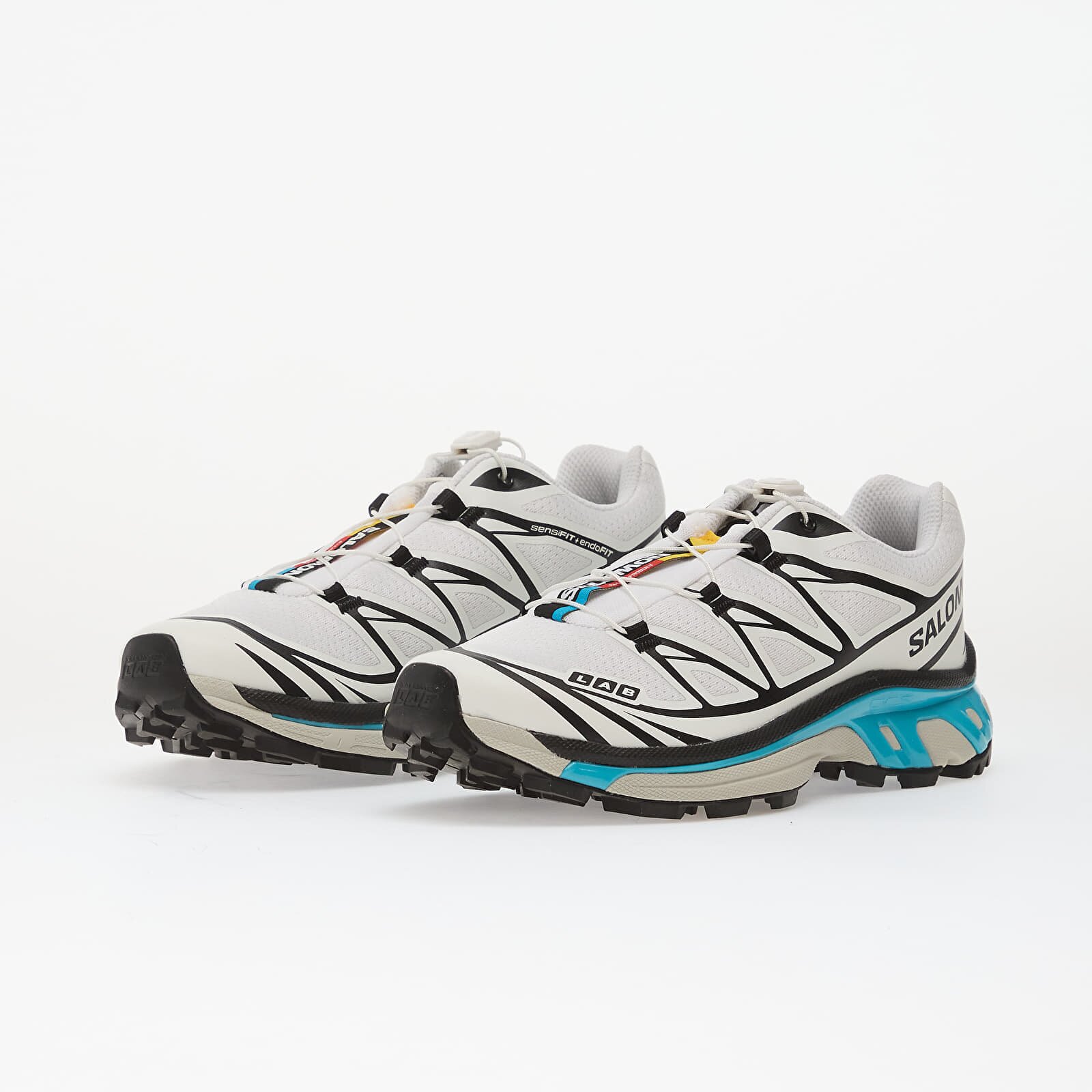 Salomon Сникърси XT-6 Black/ White/ Blue Curacao