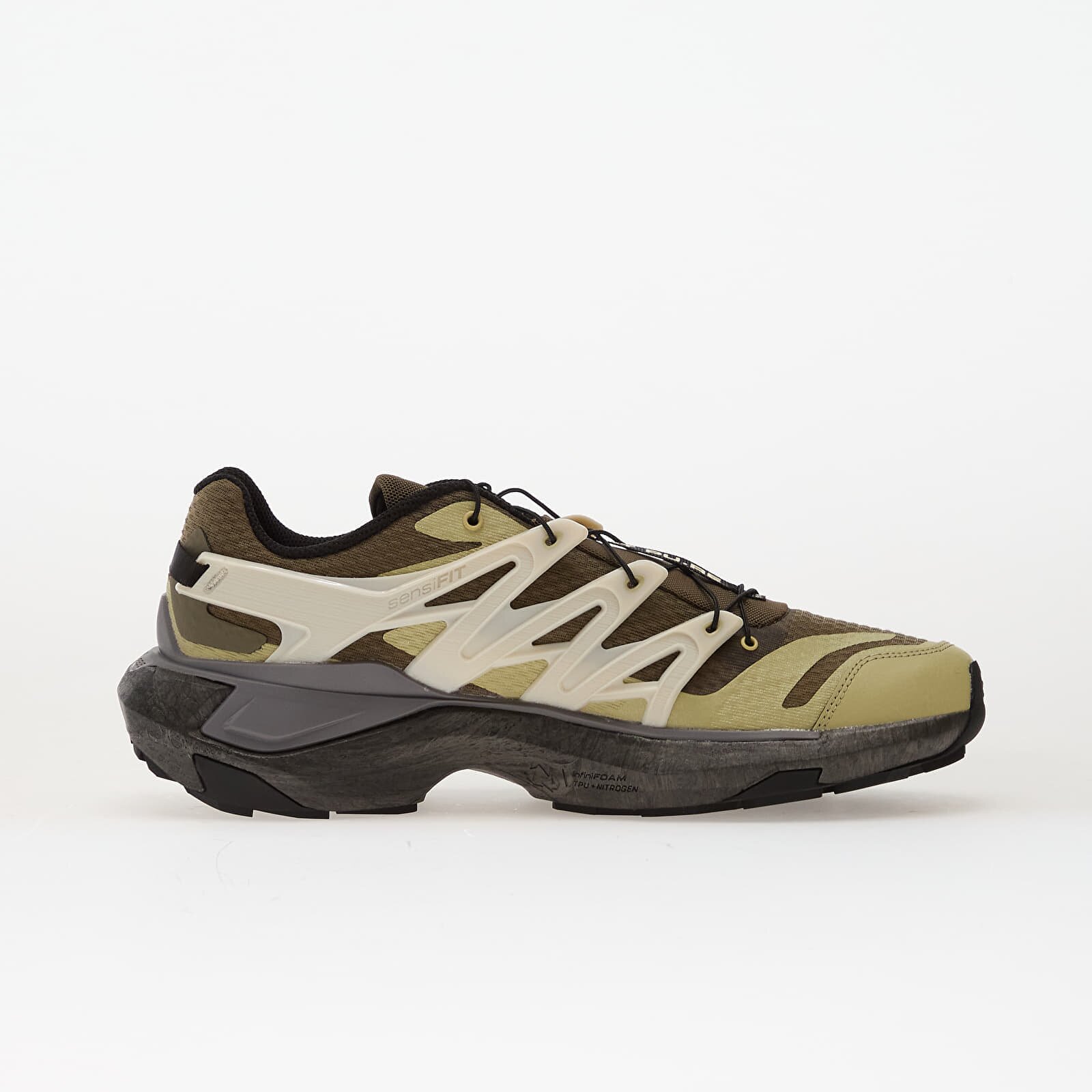 Salomon Сникърси XT Pu.Re Advanced Stone Gray/ Pale Olive Green/ Vanilla Ice