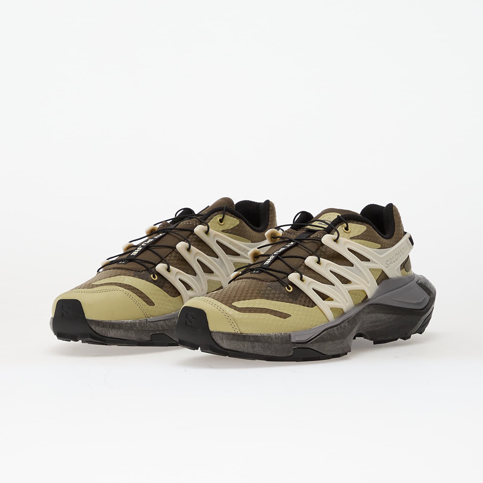 Salomon Сникърси XT Pu.Re Advanced Stone Gray/ Pale Olive Green/ Vanilla Ice
