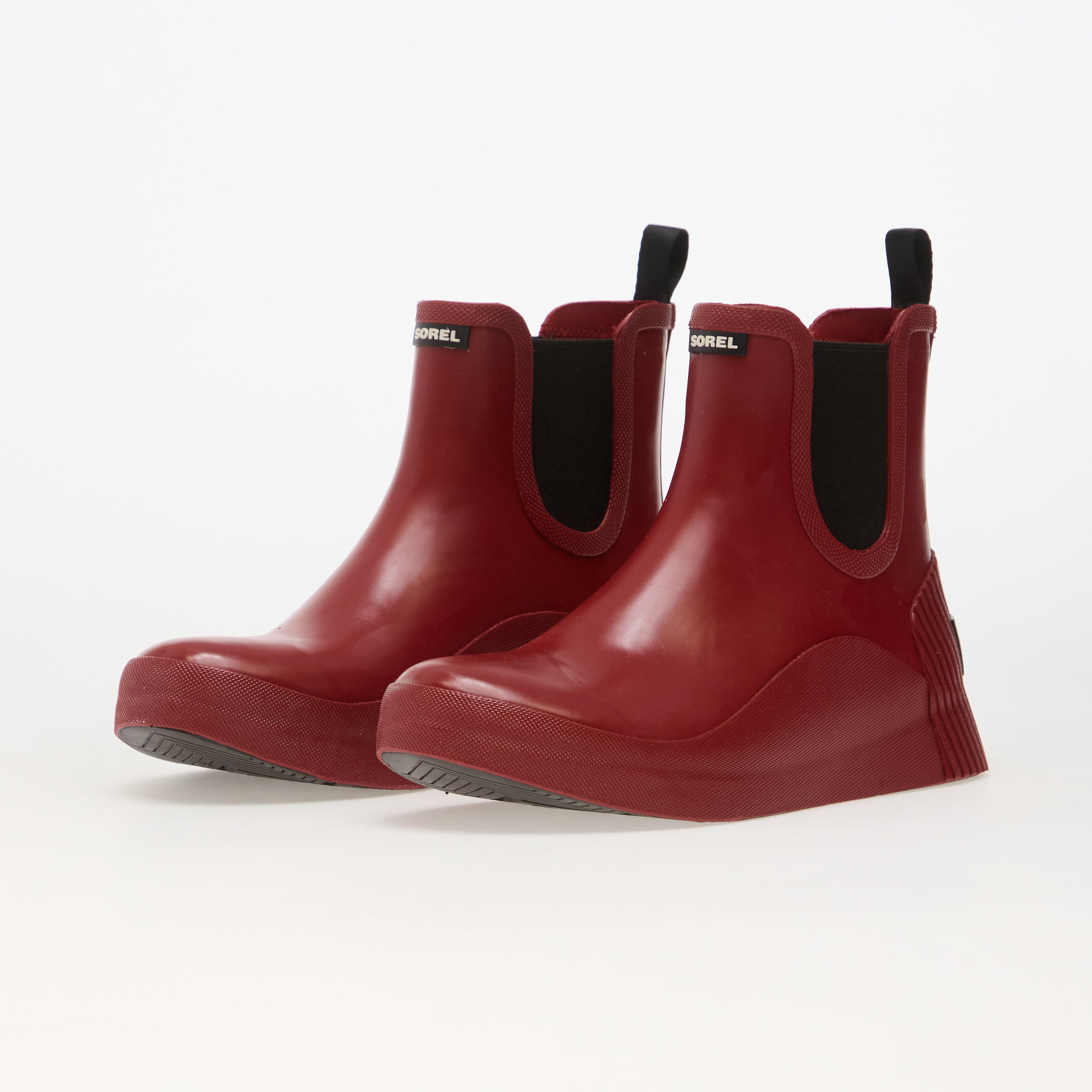Sorel OUT N ABOUT™ IV CHELSEA RAIN WP Red Dahlia Black