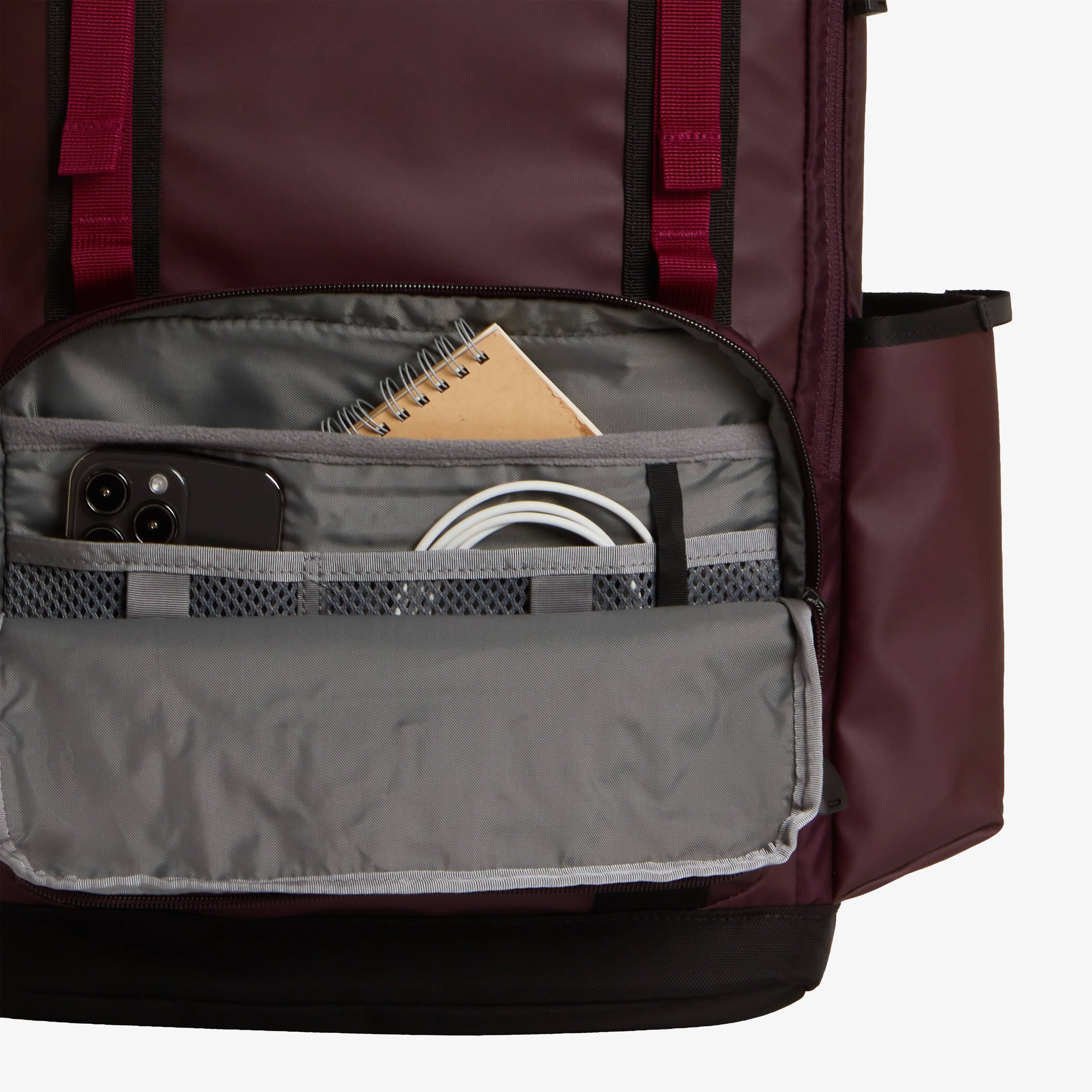 The North Face Раница Base Camp Daypack Deep Burgundy/TNF Black