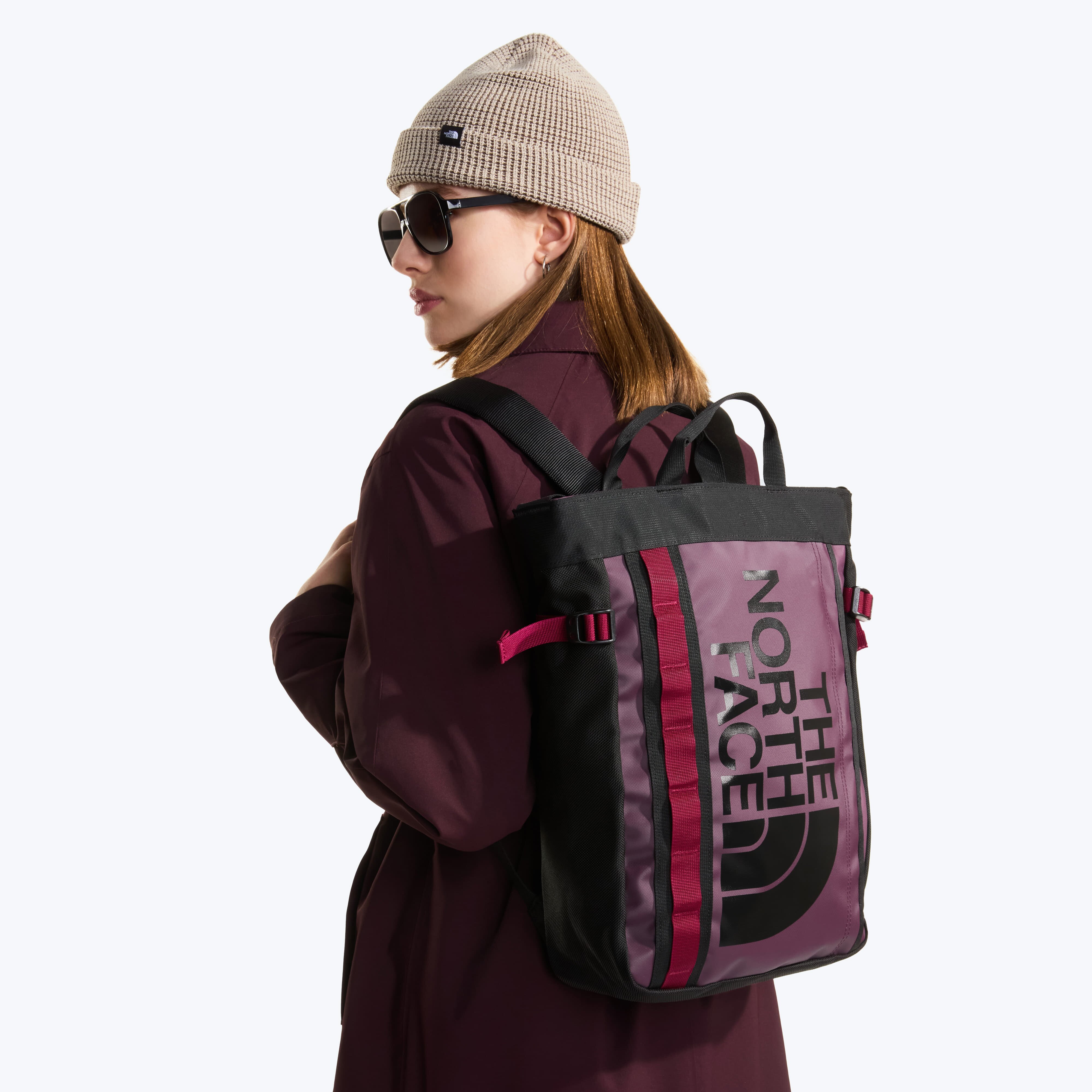 The North Face Раница Base Camp Tote Pack Deep Burgundy/TNF Black