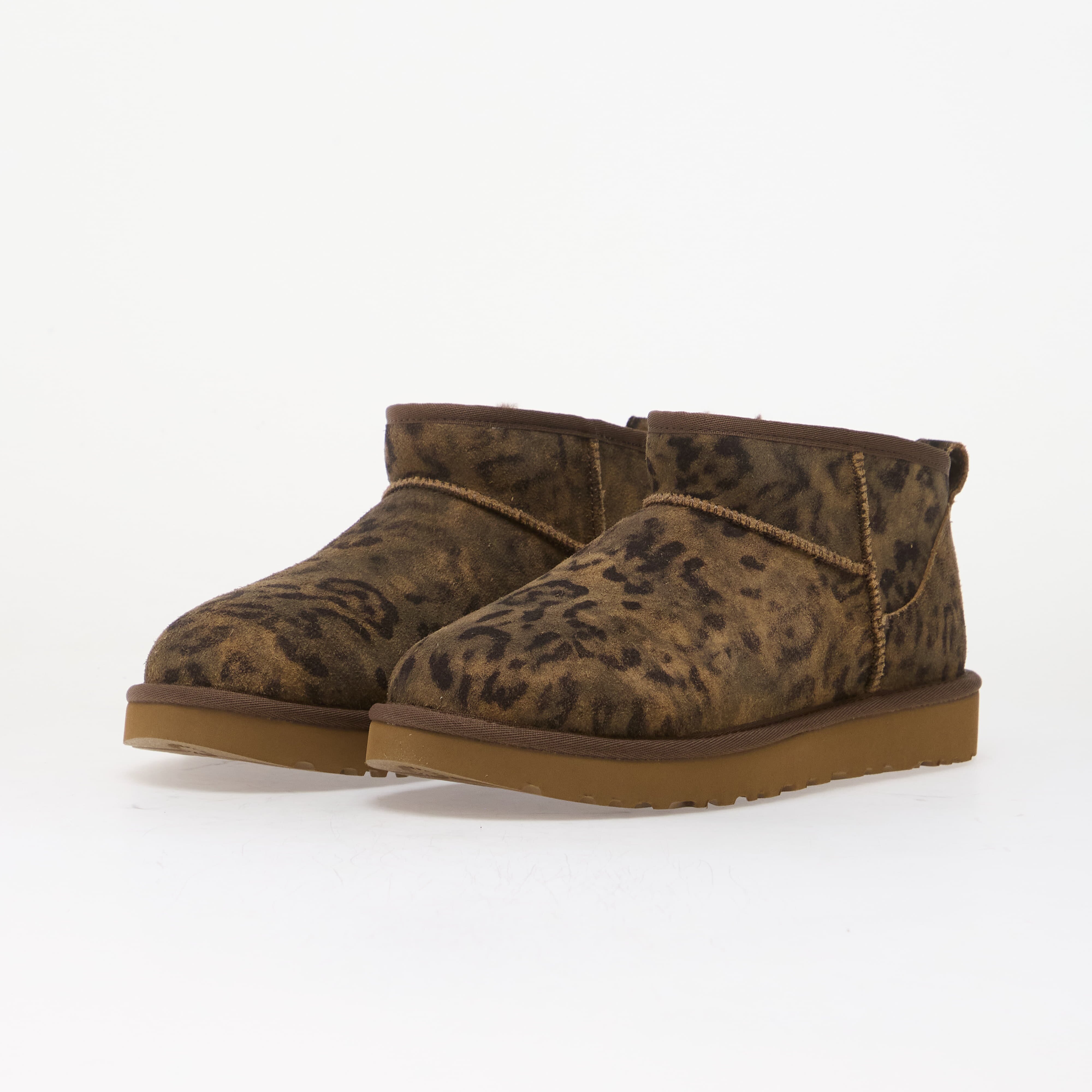 Ugg Сникърси W Classic Ultra Mini Spotted Chestnut