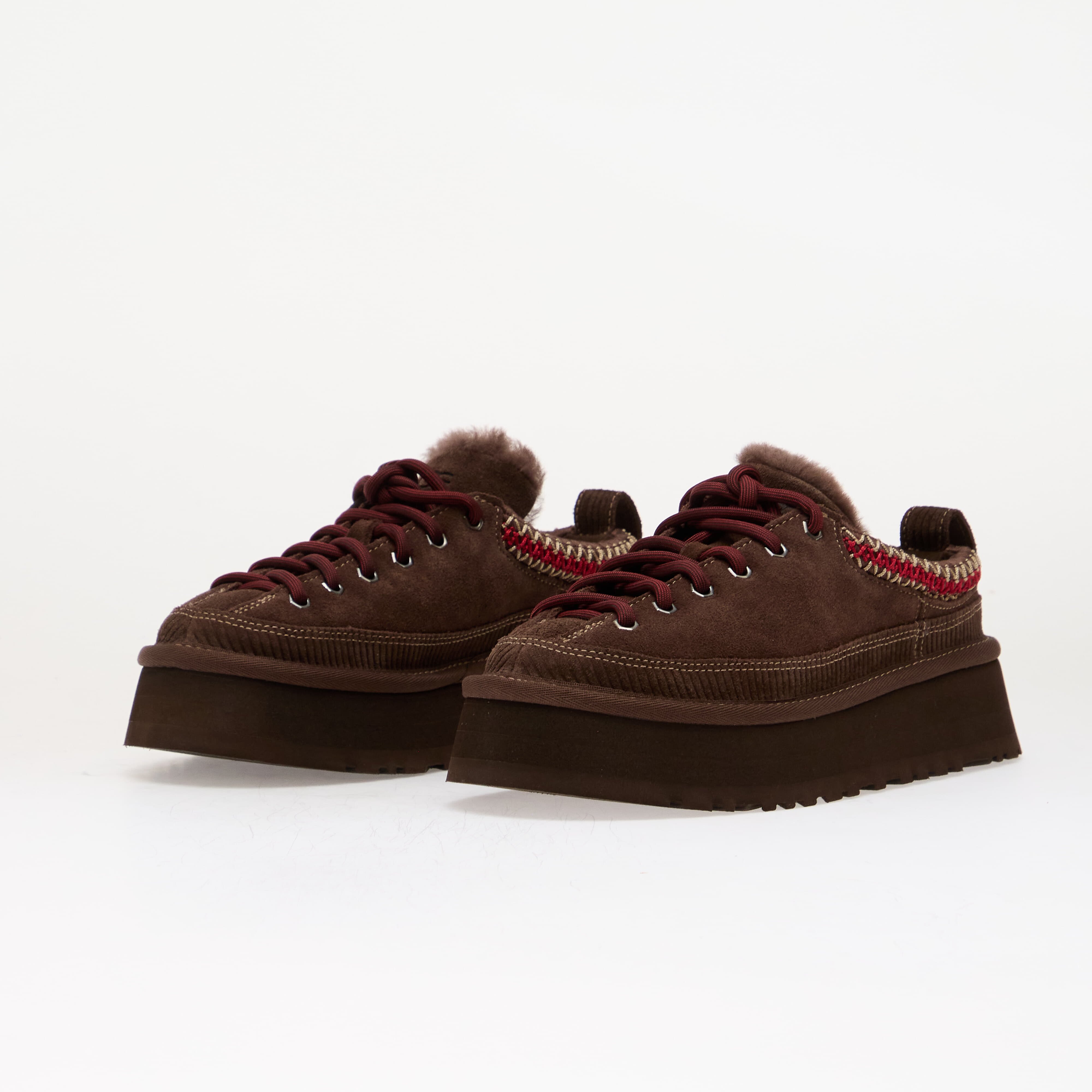 Ugg Сникърси W Heritage Lace-Up Slipper Burnt Cedar
