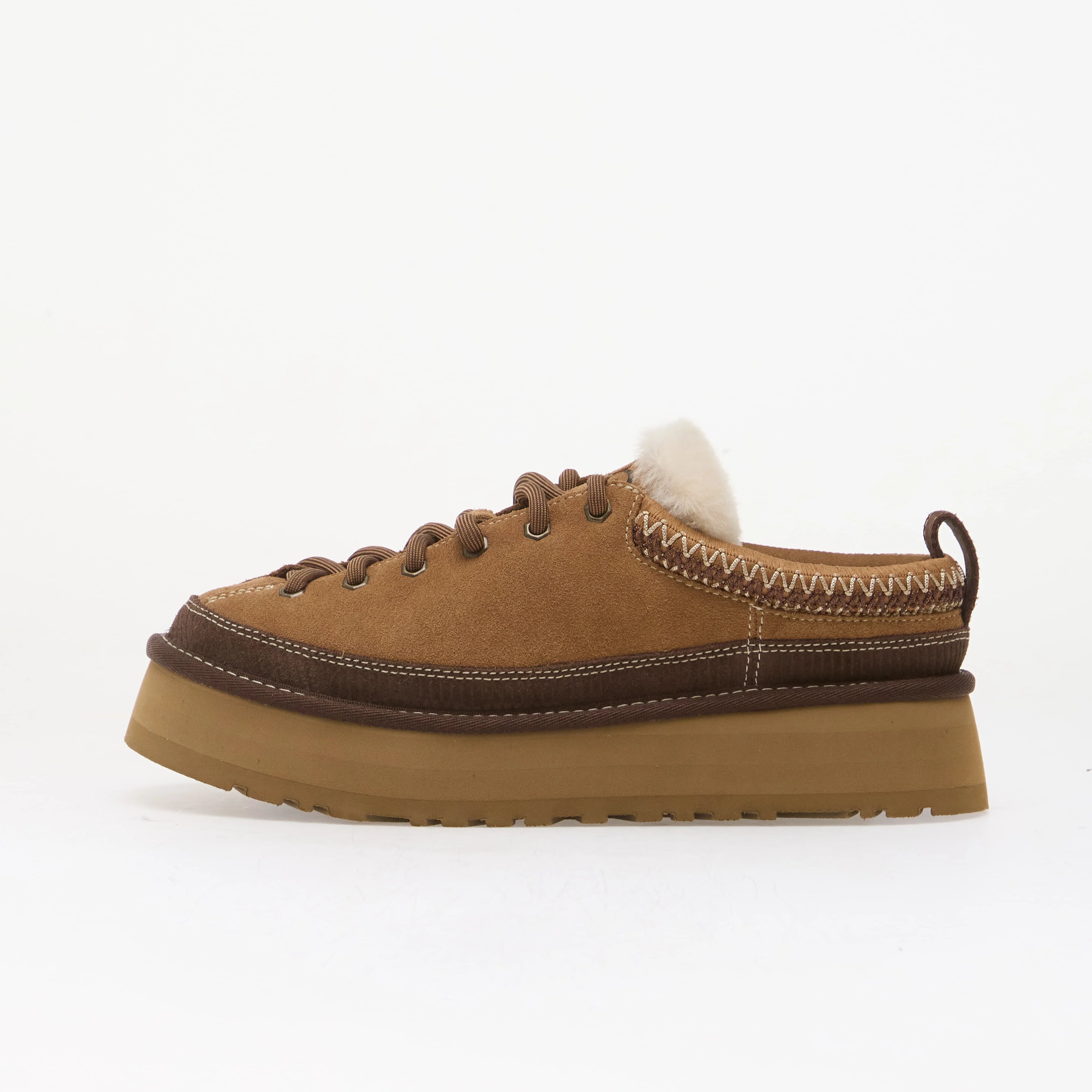 Ugg Сникърси W Heritage Lace-Up Slipper Chestnut