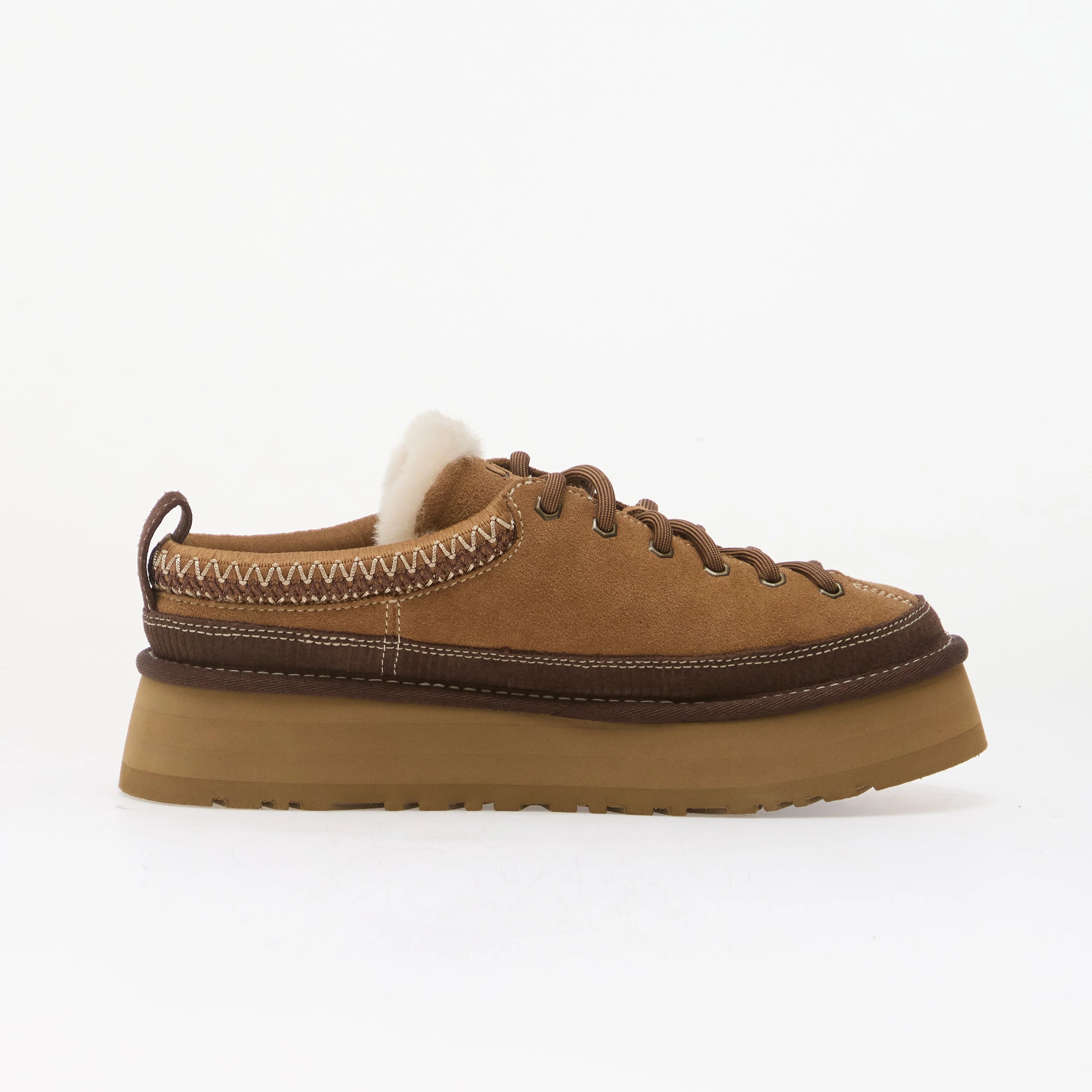 Ugg Сникърси W Heritage Lace-Up Slipper Chestnut