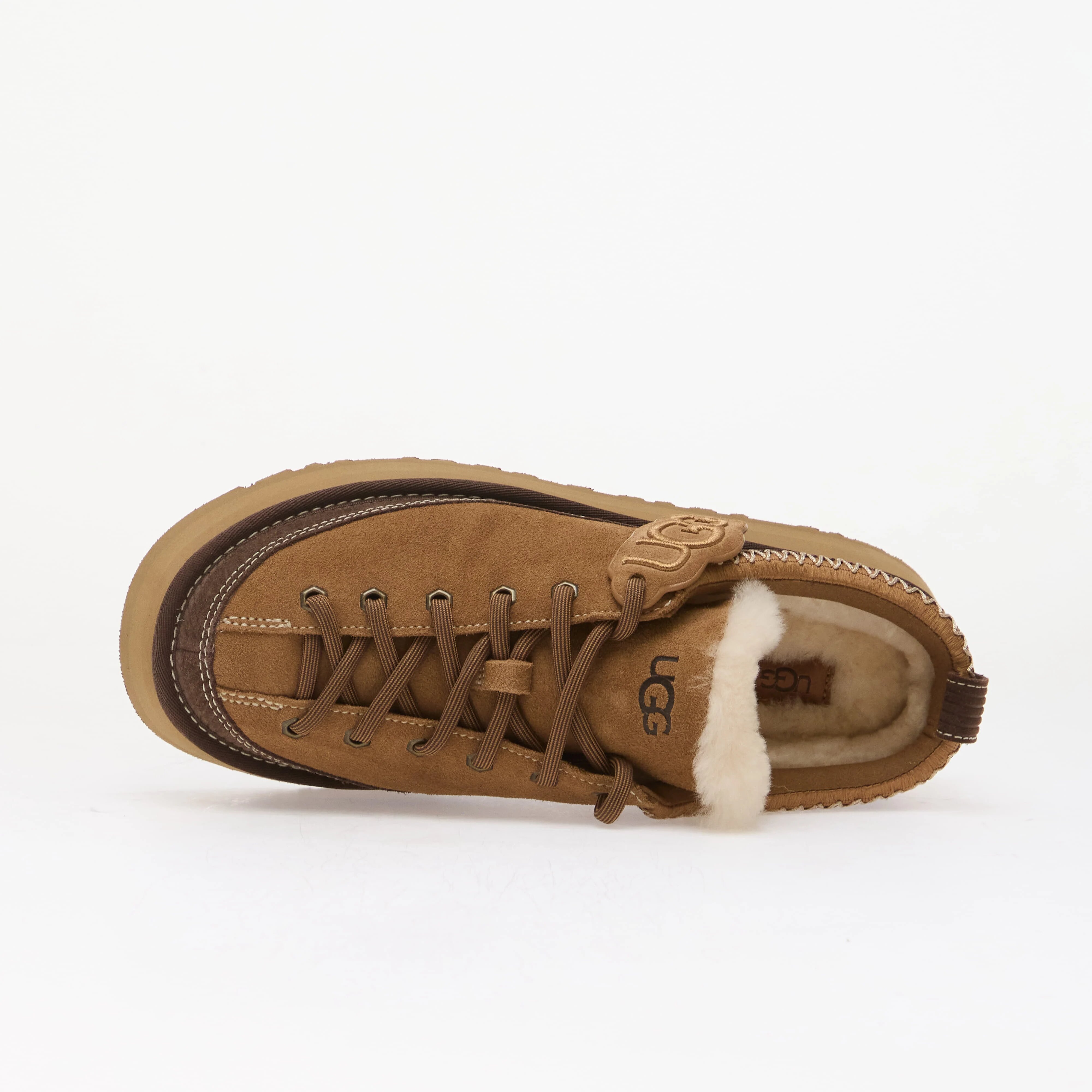 Ugg Сникърси W Heritage Lace-Up Slipper Chestnut
