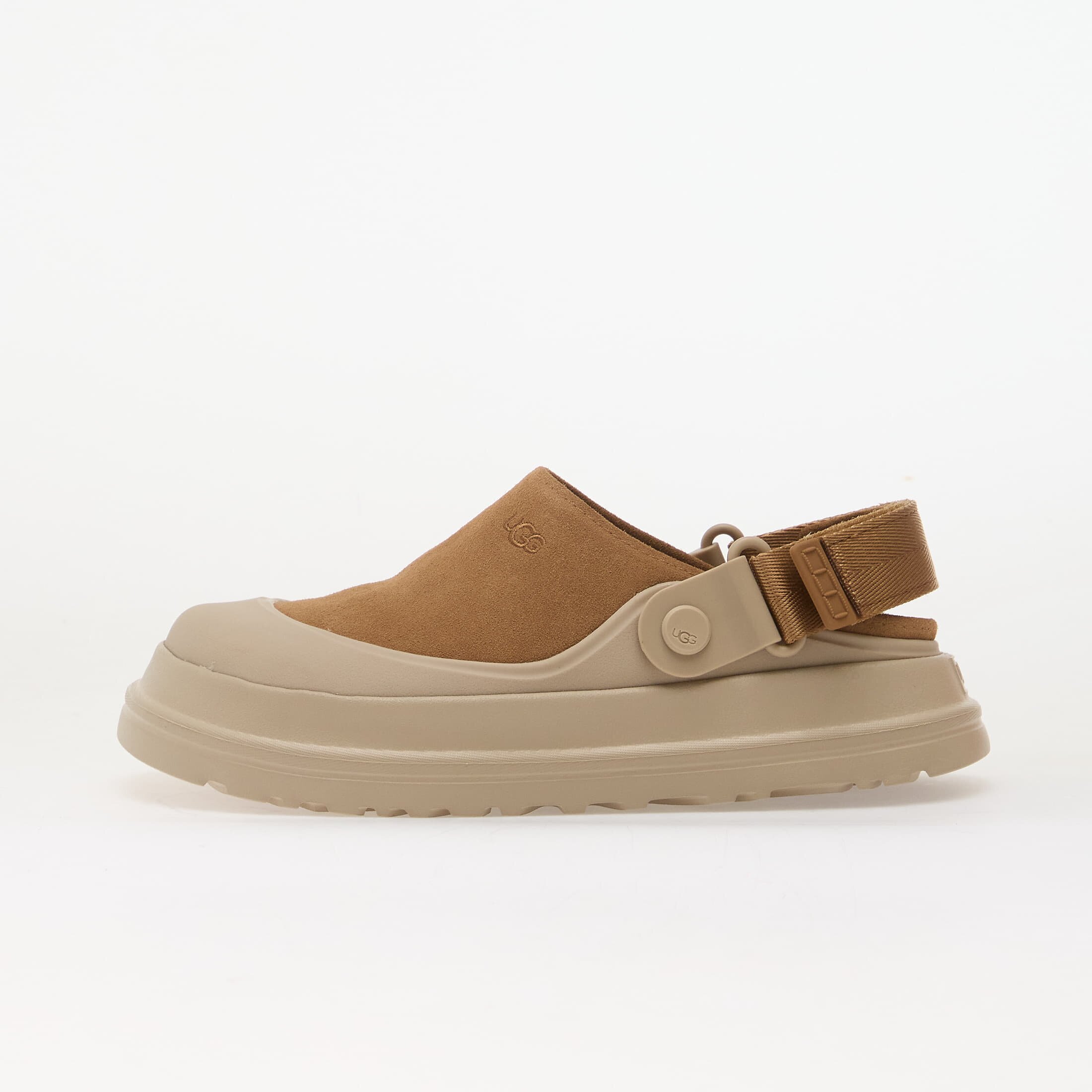 Ugg W Goldenglow Suede Clog Chestnut