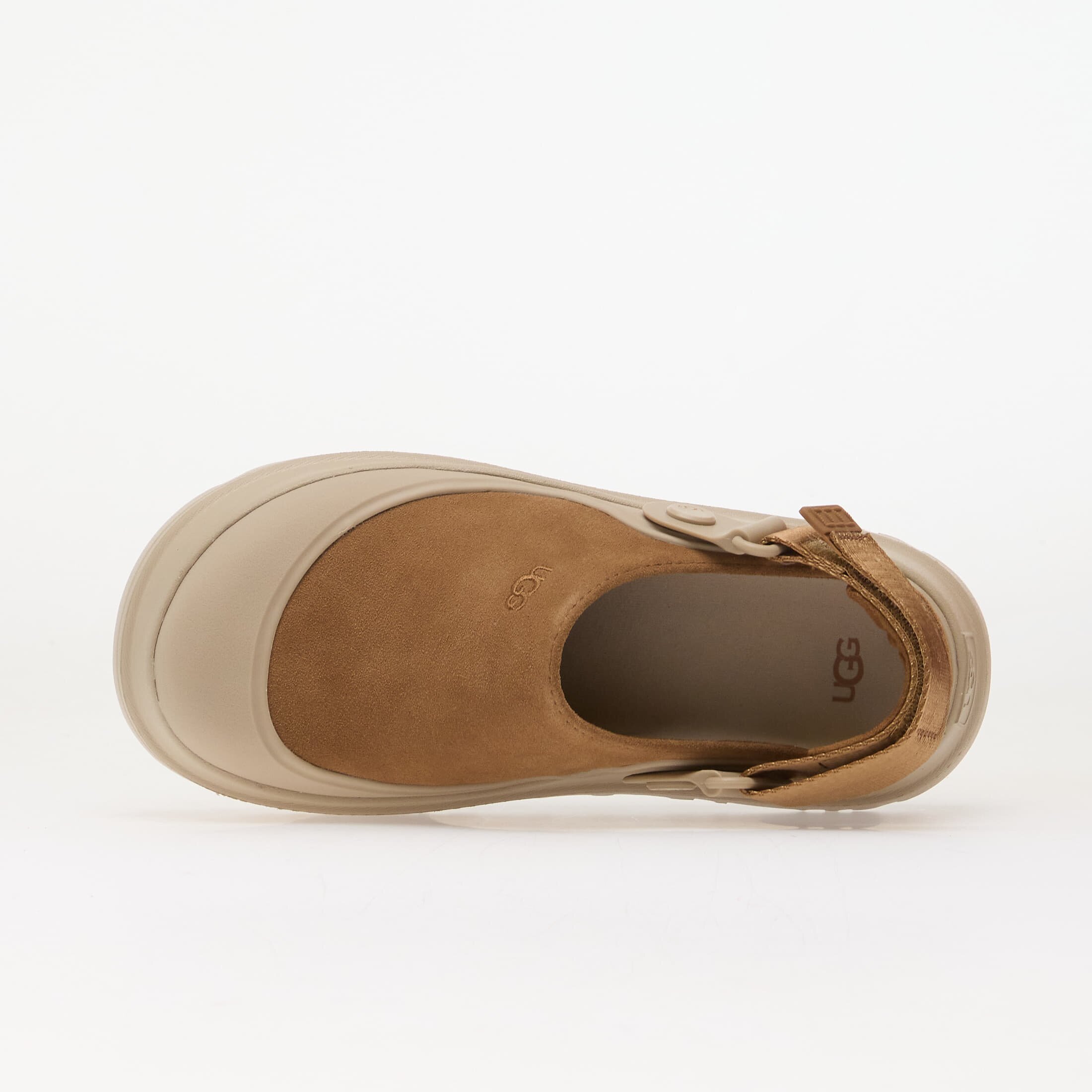 Ugg W Goldenglow Suede Clog Chestnut