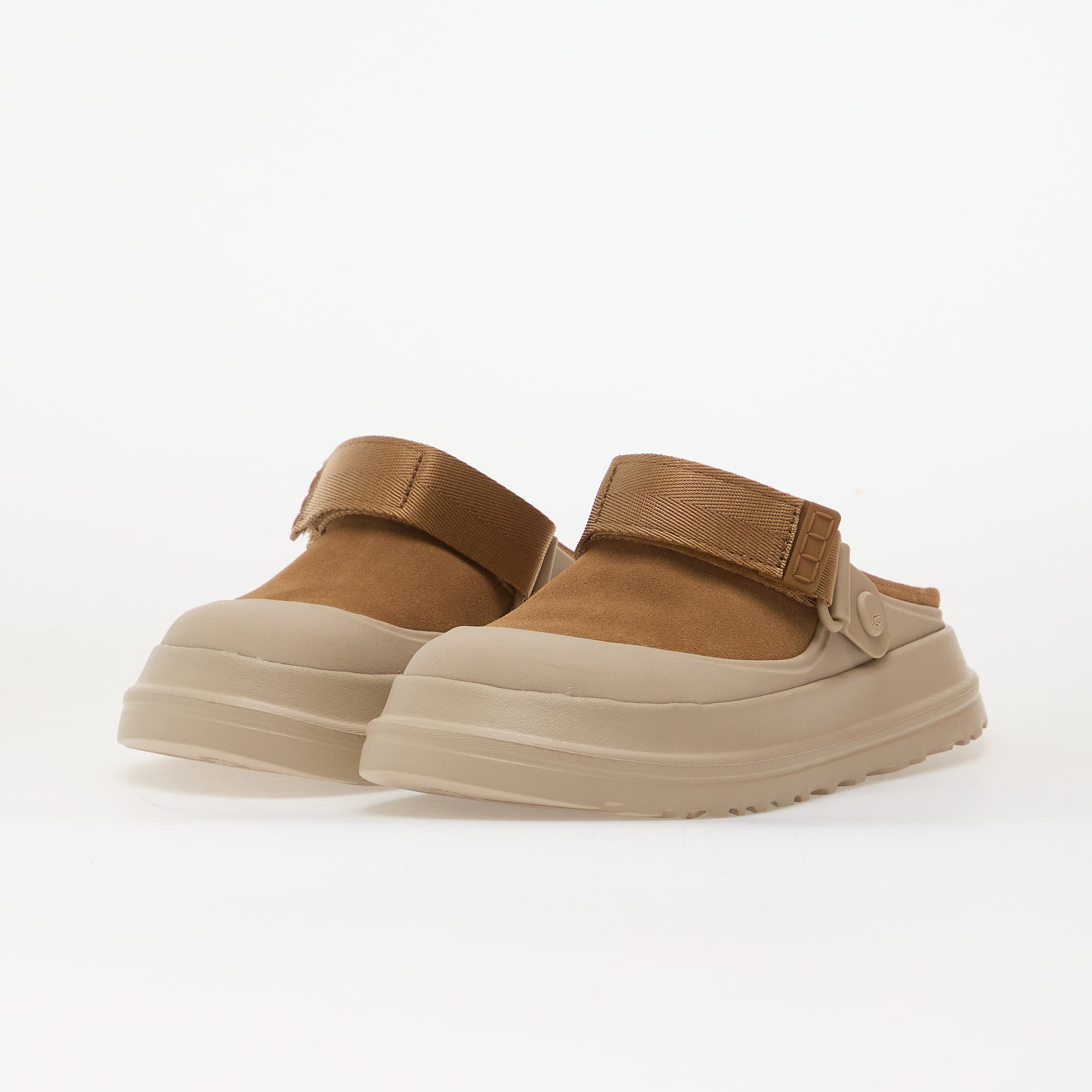 Ugg W Goldenglow Suede Clog Chestnut